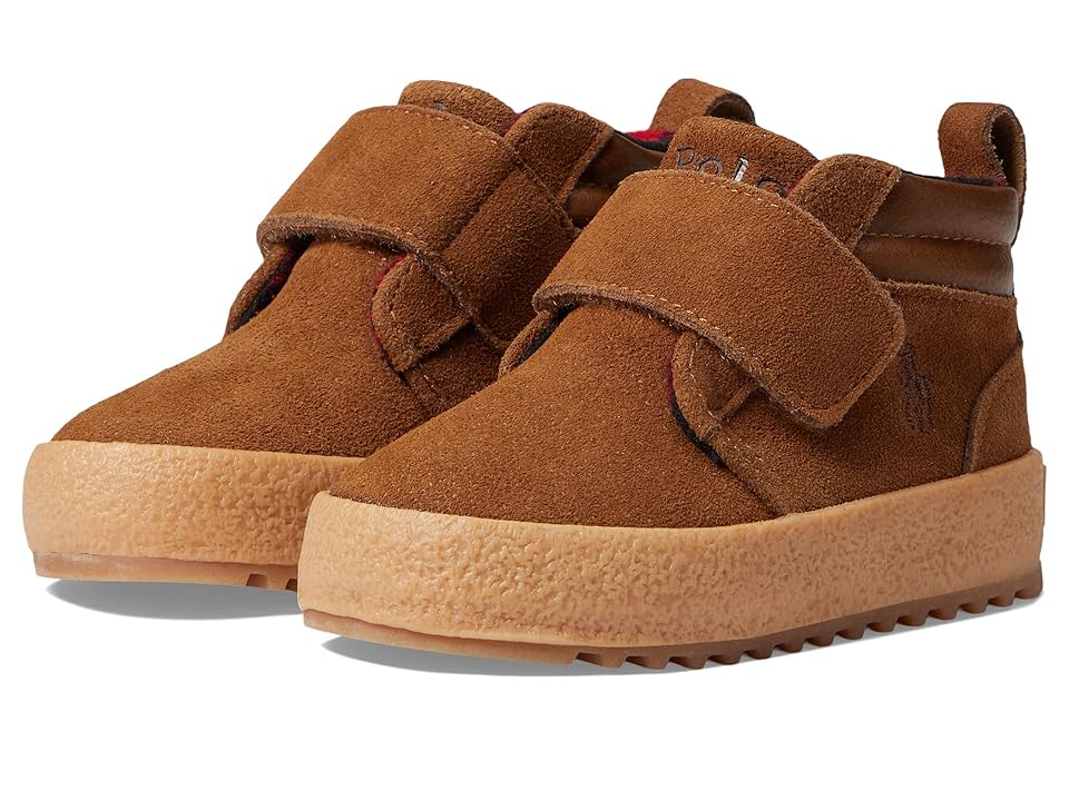 Polo Ralph Lauren Kids Camdyn Ez (Toddler) (Snuff Suede/Tan Burnished) Boys Shoes