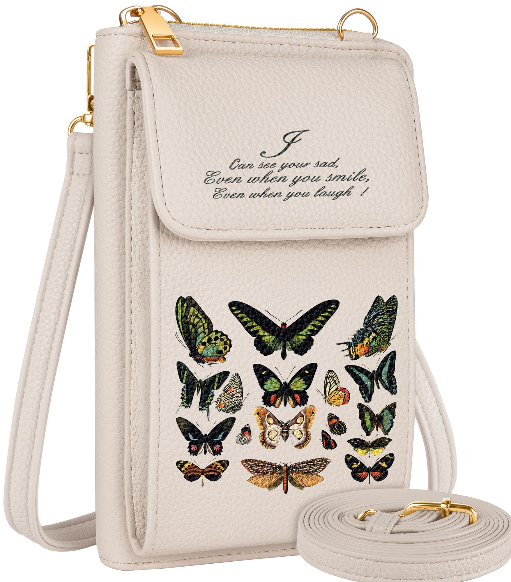 Cell Phone Purse Crossbody Bags for Women - Cute Design Leather Cellphone Bag Small Cross Body Bags Wallet