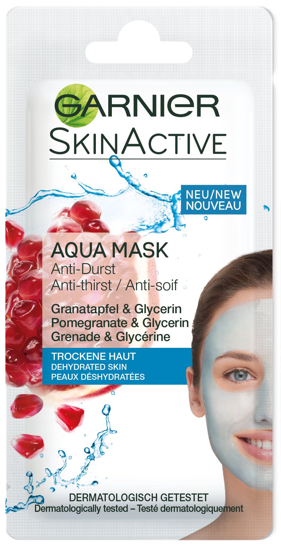 GarnierSkinactive Anti Thirst Water Mask.