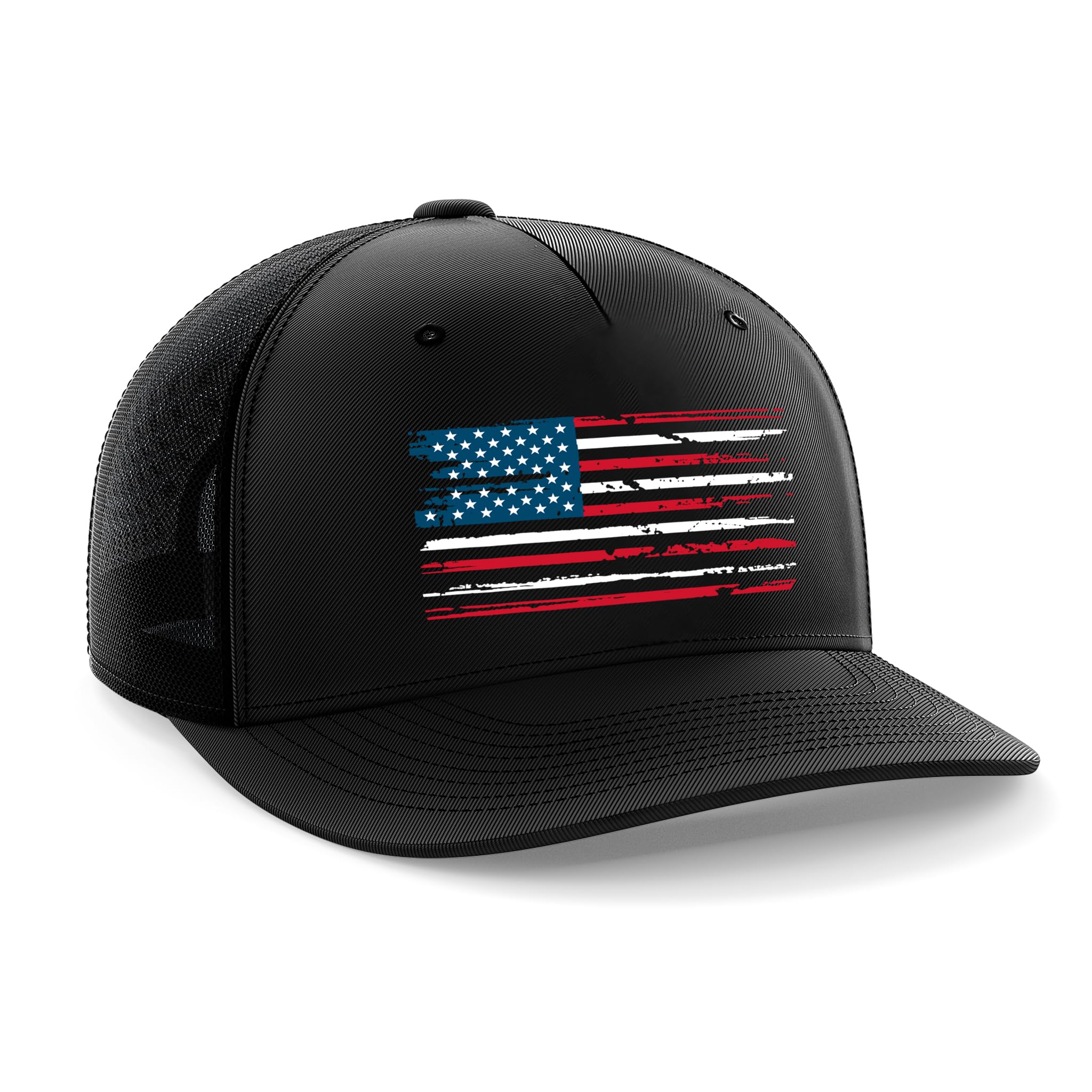 Tactical Pro SupplyUSA American Flag Snapback Hat for Men and Women | Embossed Logo Patriotic Mens Trucker Hats - US Flag