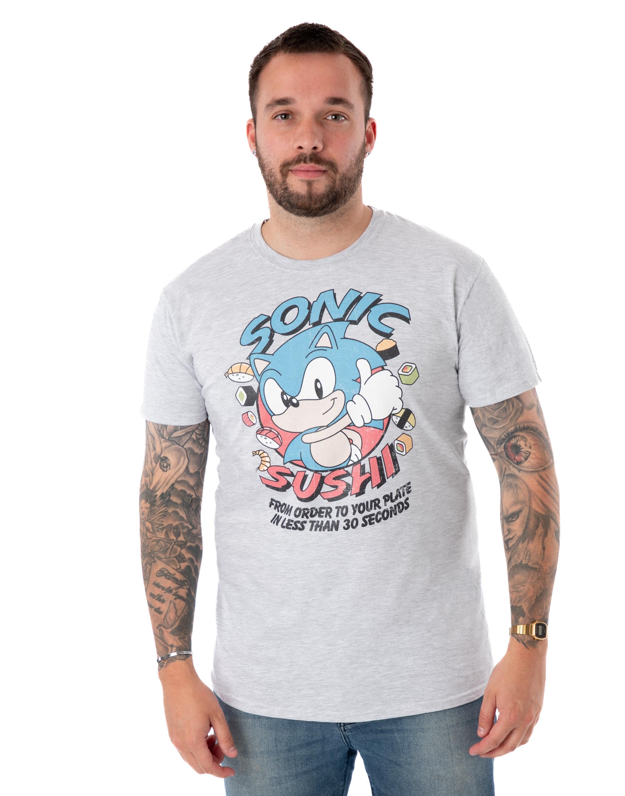 Sonic the Hedgehog Men's T-Shirt - Grey - L
