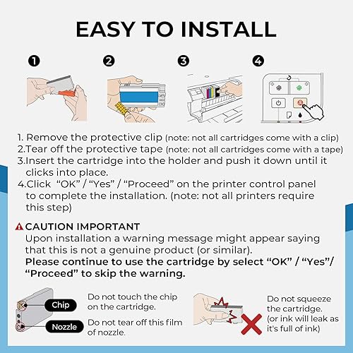 Miniatura 6 de Penguin Cartucho de tinta remanufacturado de repuesto para Epson 125 T125 utilizado para Stylus NX125 127 130 230 420 530 625 Workforce 320 323 325