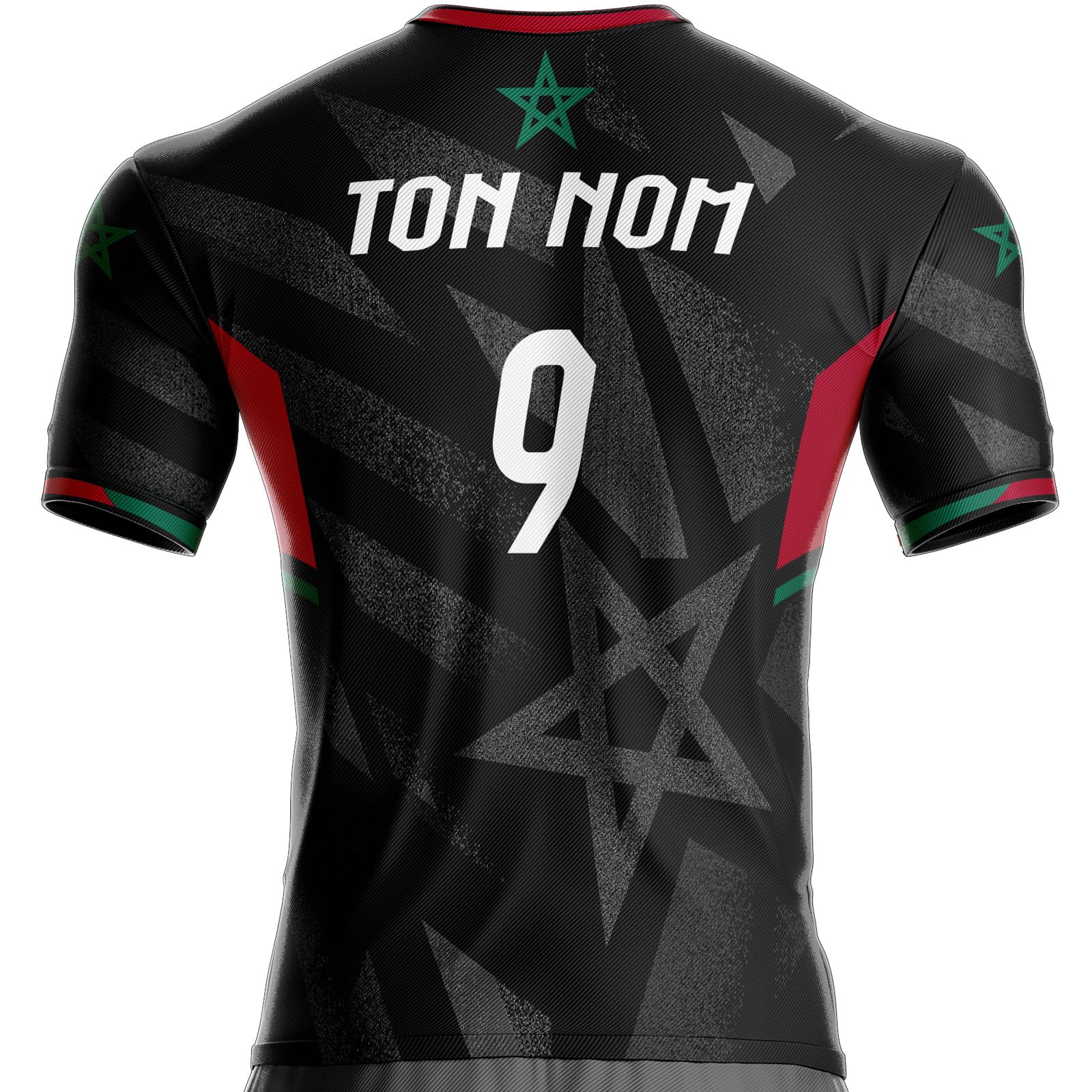 Camiseta Marruecos MC-64 Fútbol Bandera marroquí