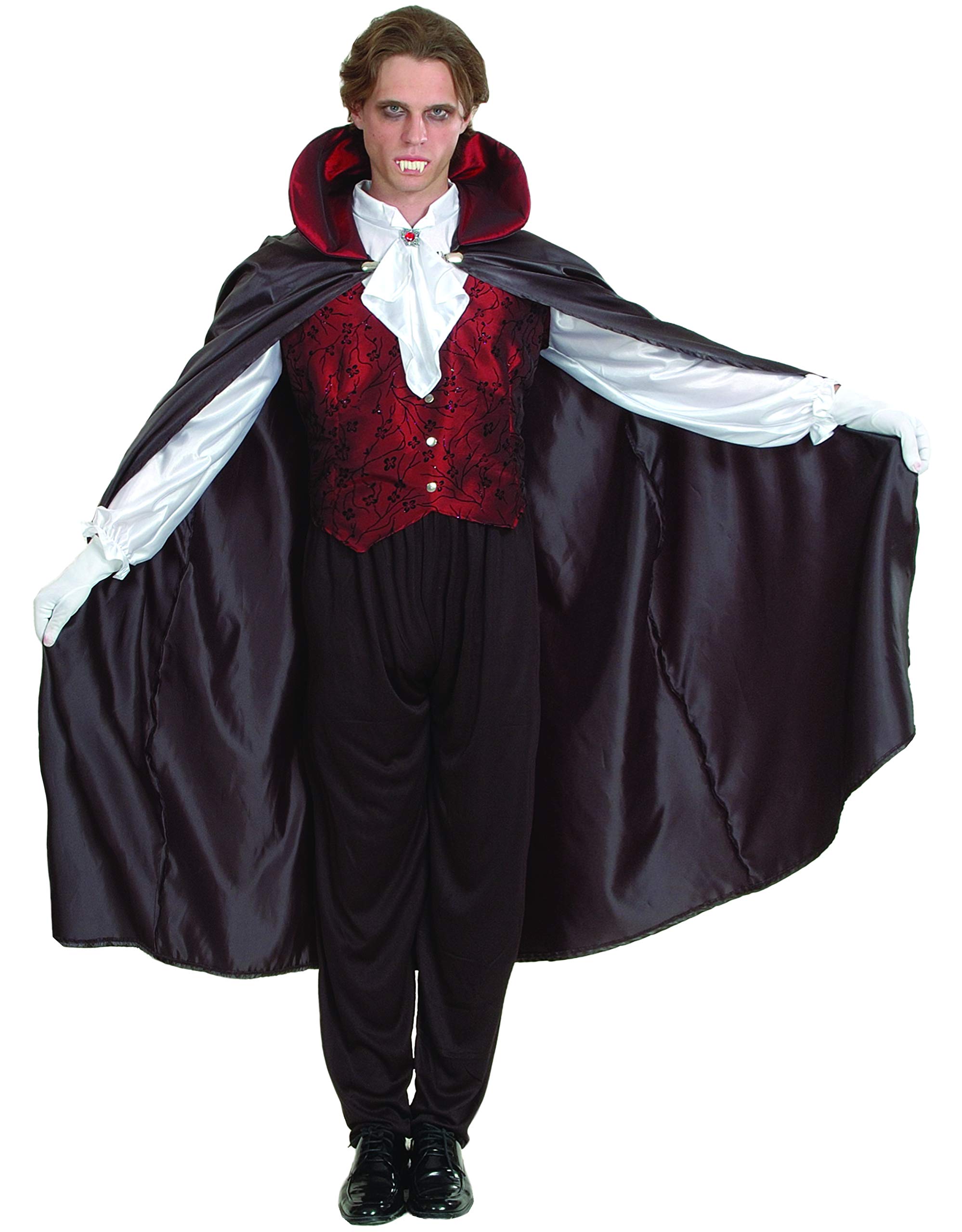 Ciao 16175 Vampire Costumes, Unisex Adult, Nero, Rosso, Size XL