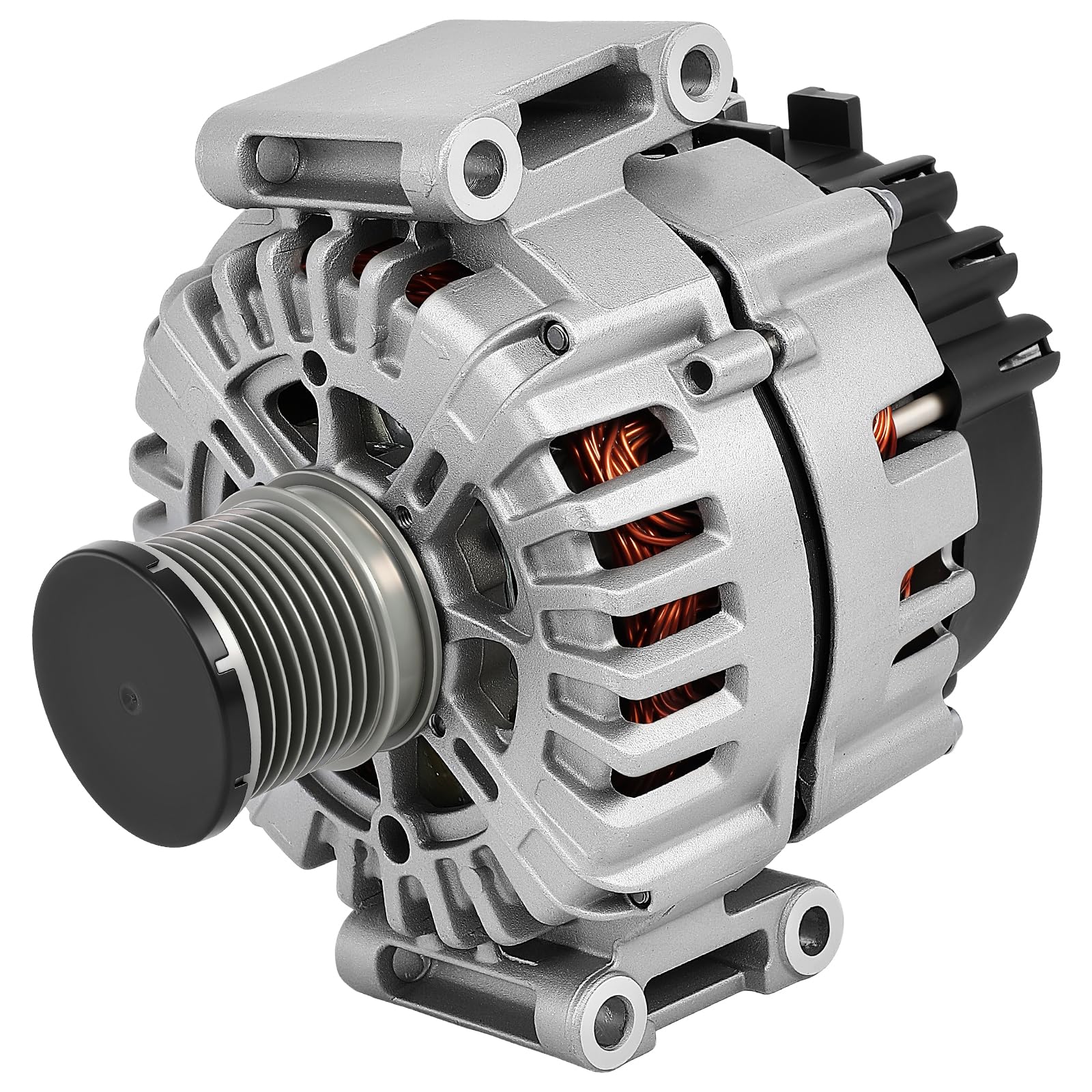 SCITOO Alternator Fits for Mercedes-Benz for GL320 2007, for ML320 2007-2009, for R320 2007-2008, 3.0L 2987CC V6, 12V 180Amp CW 8-Groove, 11309N 642-154-03-02 A642-154-03-02 TG17C032-image-11