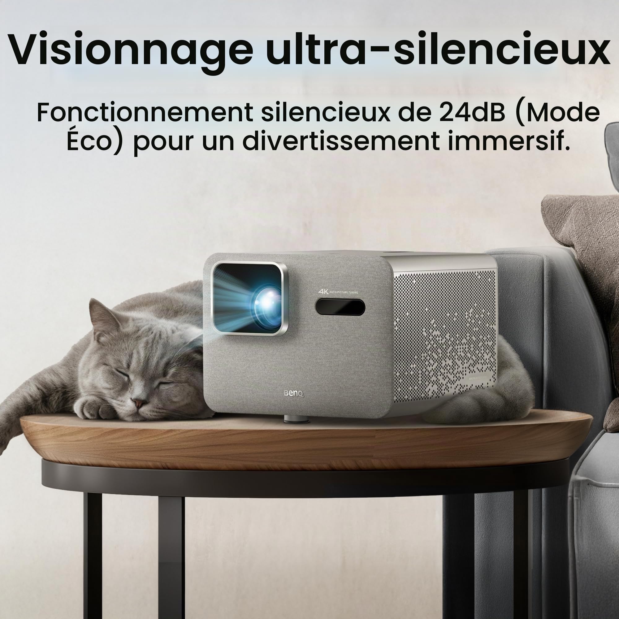 BenQ TK705STi Vidéoprojecteur 4K HDR Courte focale, 3000 lumens, Google TV