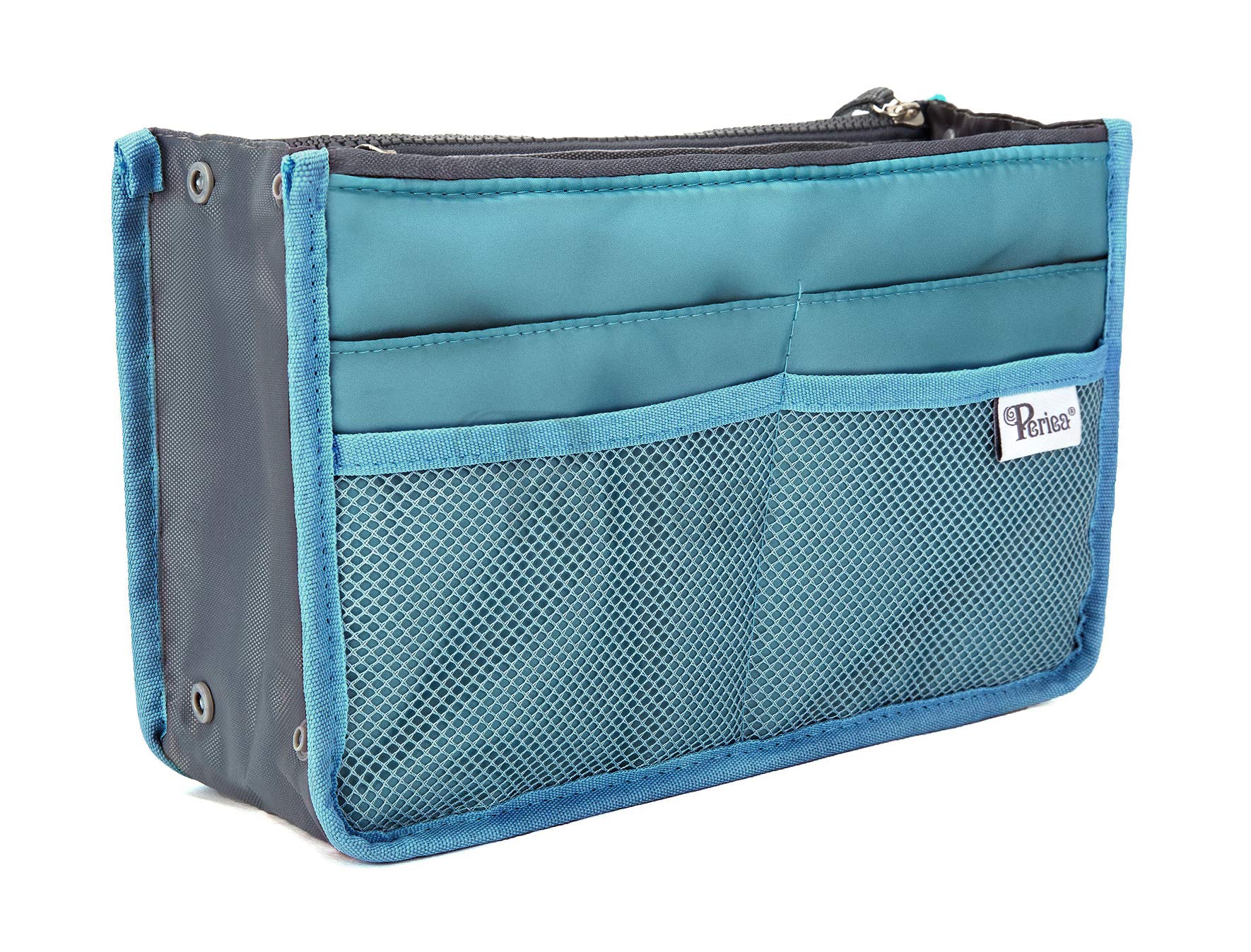Periea 'Signature' Luxury Handbag Organiser Insert - 3 Sizes - (Seafoam Waves, Large) — view 60