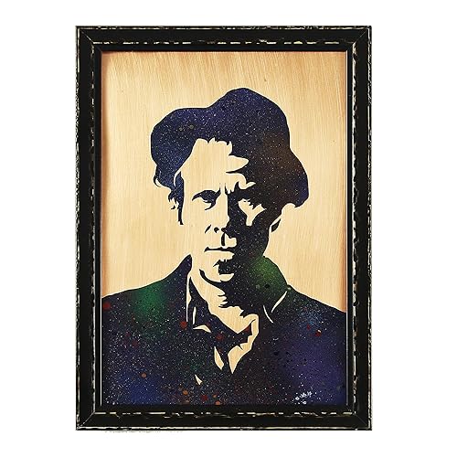 Tom Waits Wall Art. Portrait, Music Lover Gift, Metal Artwork. A Groundbreaking New Way to Display Your Preferred Art on Brass or Copper. Bar,
