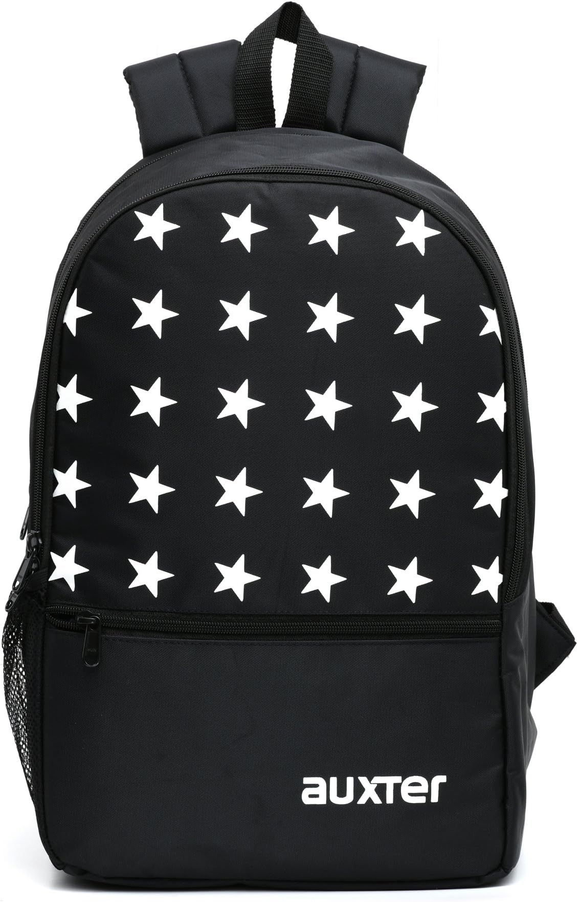 Auxter Star Printed 33 ltrs Black School Bag Travel Backpack Casual Bagpack for Boys and Girls