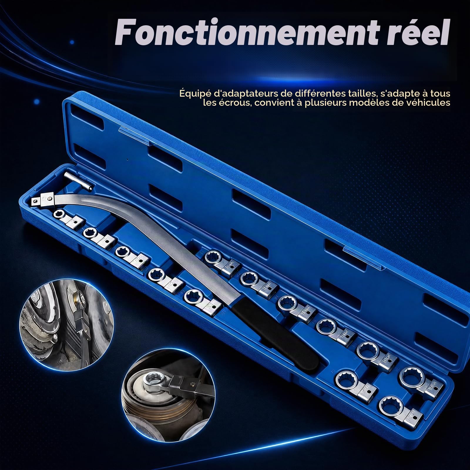 Kit Galet tendeur Courroie Accessoire Universel 15 pièces