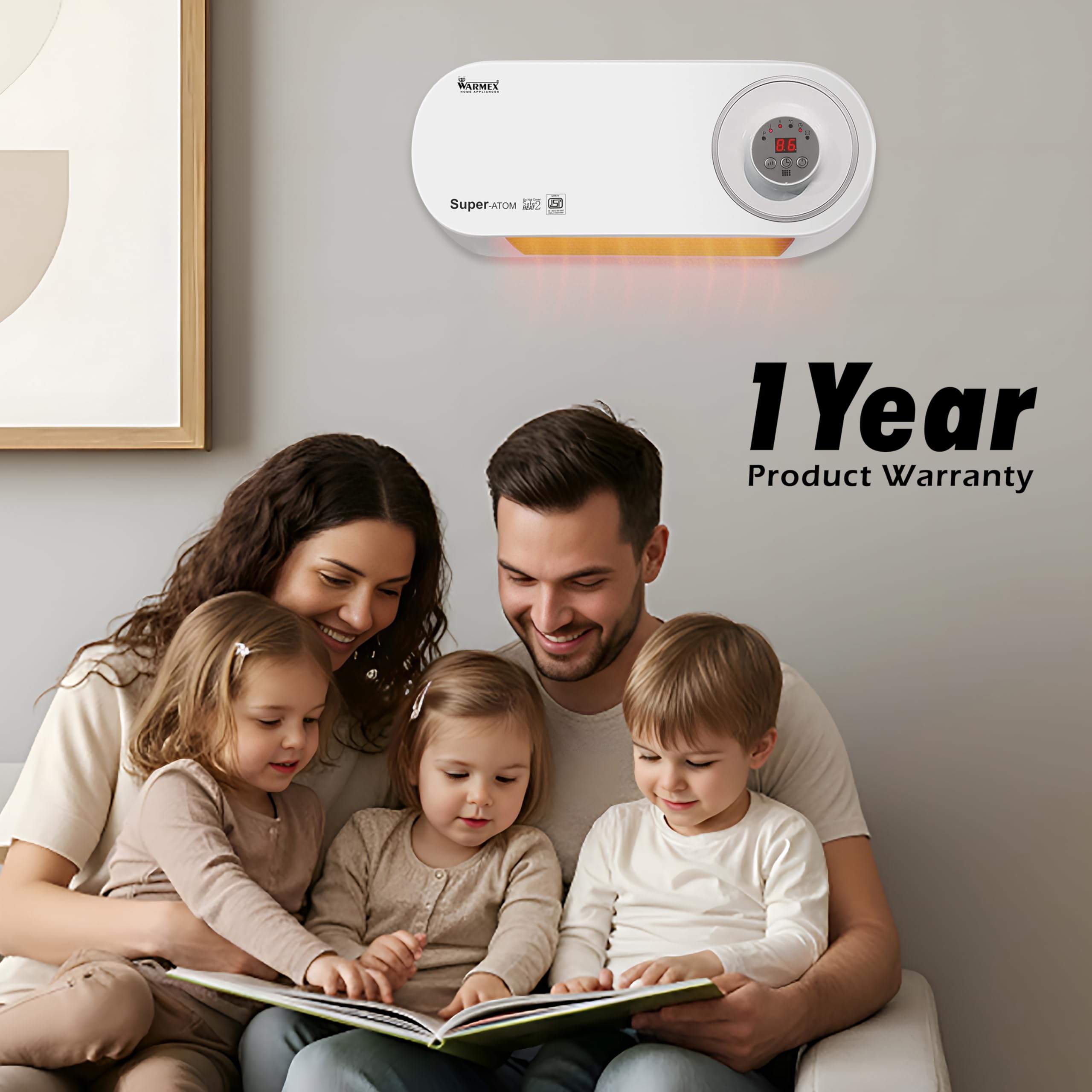 WarMex Super Atom Room Heater - Wall Mount, 2 Heat Modes -7 WarMex Super Atom Room Heater - Wall Mount, 2 Heat Modes -7