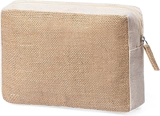 Pochette donna trucchi in Juta ecosostenibile - La bustina portatutto donna : trousse trucchi, trousse da viaggio, beauty case donna