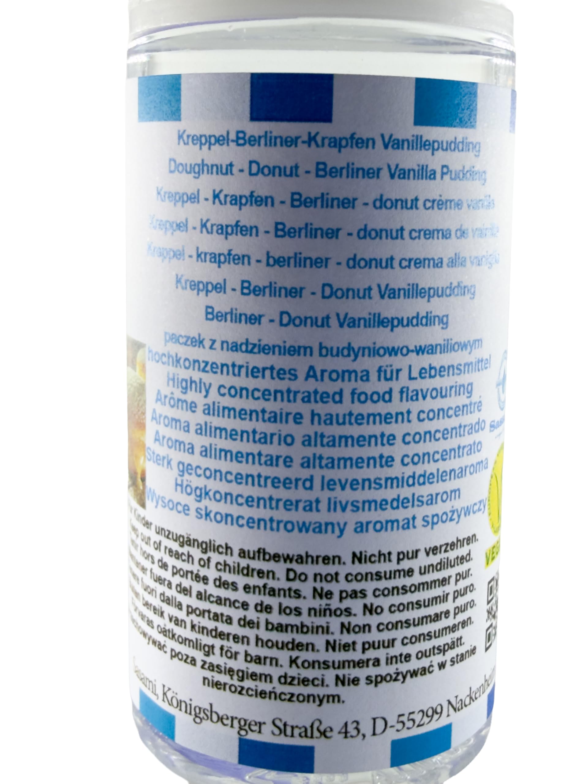 pączek z nadzieniem budyniowo-waniliowym Aromat Koncentrat - wegański - Sasami - 100ml