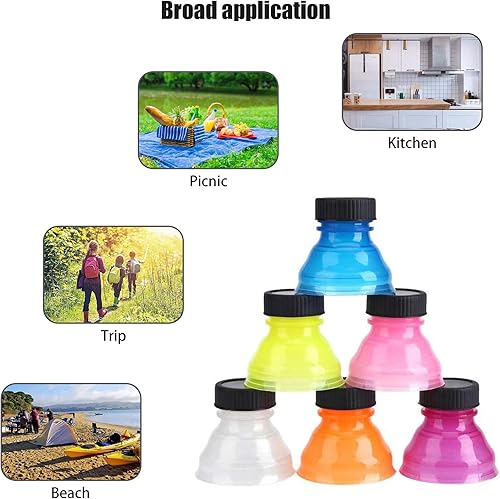 Miniatura 6 de Tapas transparentes para latas de soda, fundas, tapas para cervezajugoseltzerbebidas energéticasbebidas, carbonatadoburbujeante, reutilizable,