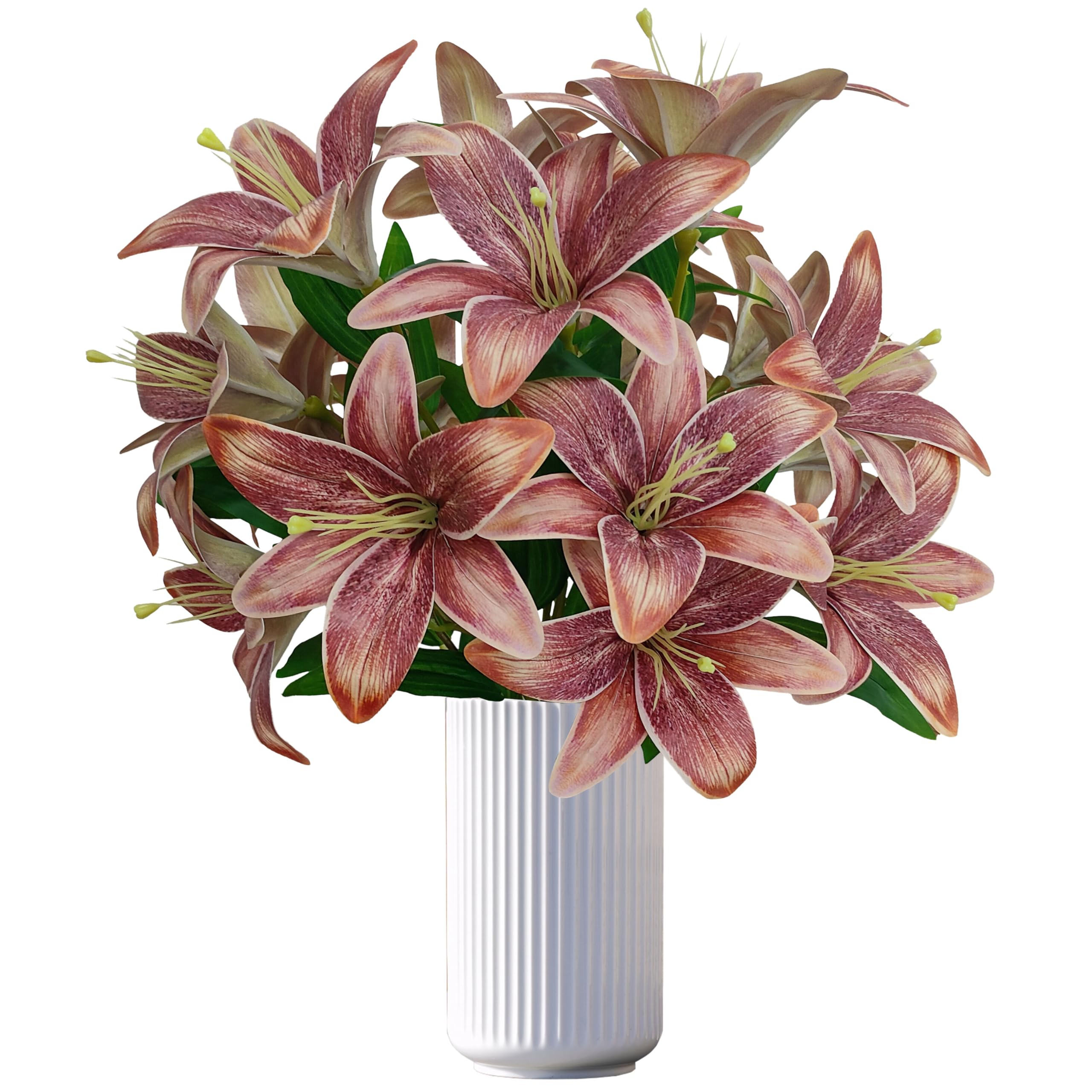 Amazon.com: Artificial Coffee Lilies Flowers,10Pcs Faux Lily
