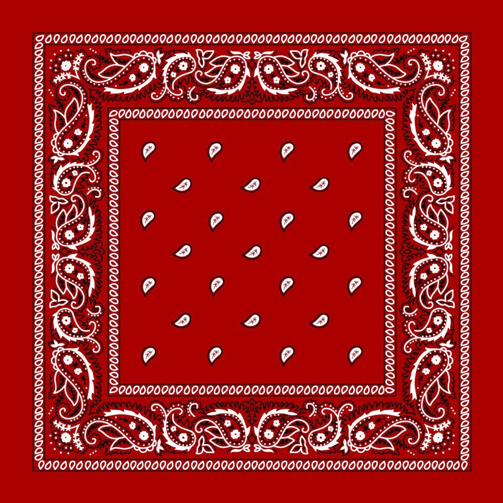 Unisex Cotton Paisley Printed Cowboy Bandanas