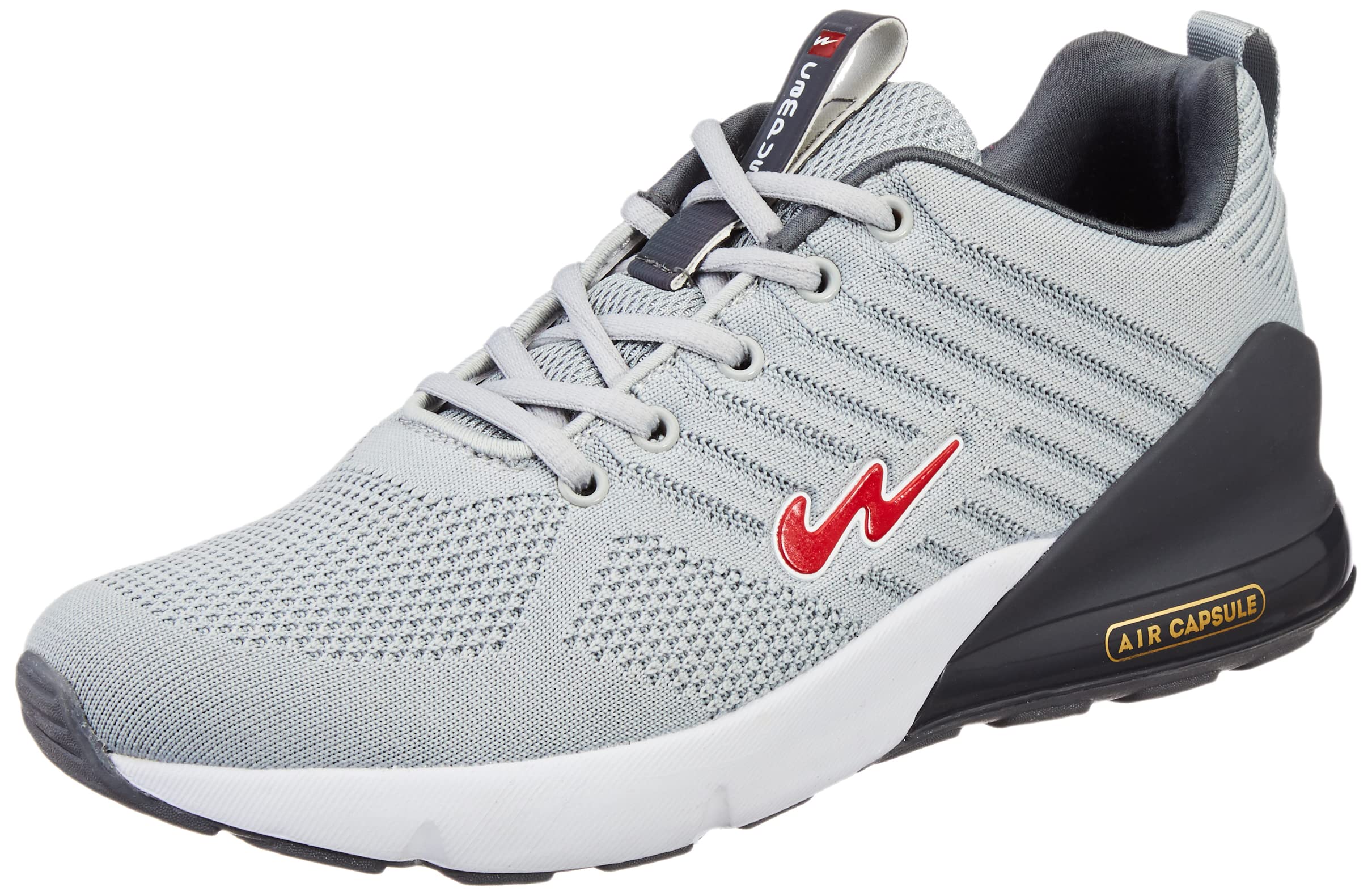 Campus Mens Mike (N) Gry/D.Gry Running Shoes - 9UK/India 5G-845 (B095SZPRMP) Amazon Price History, Amazon Price Tracker