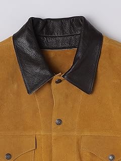 60s Suede Trucker Jacket 114-30-0019 114300019: Camel 60s Suede Trucker Jacket 114-30-0019 114300019: Camel