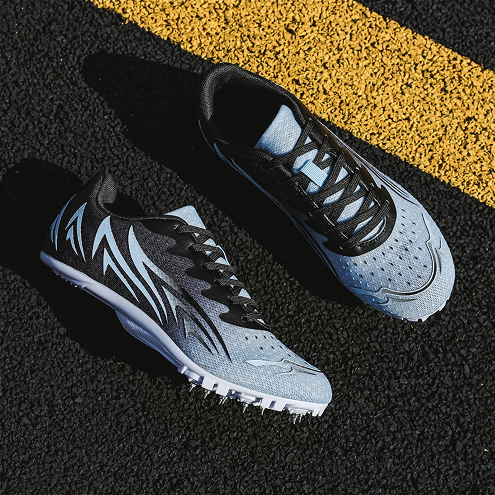 Chaussures D'athlétisme Hommes Femmes Baskets À Pointes De Sprint De Course De Saut D'entraînement pour Jeunes Garçons Et Filles
