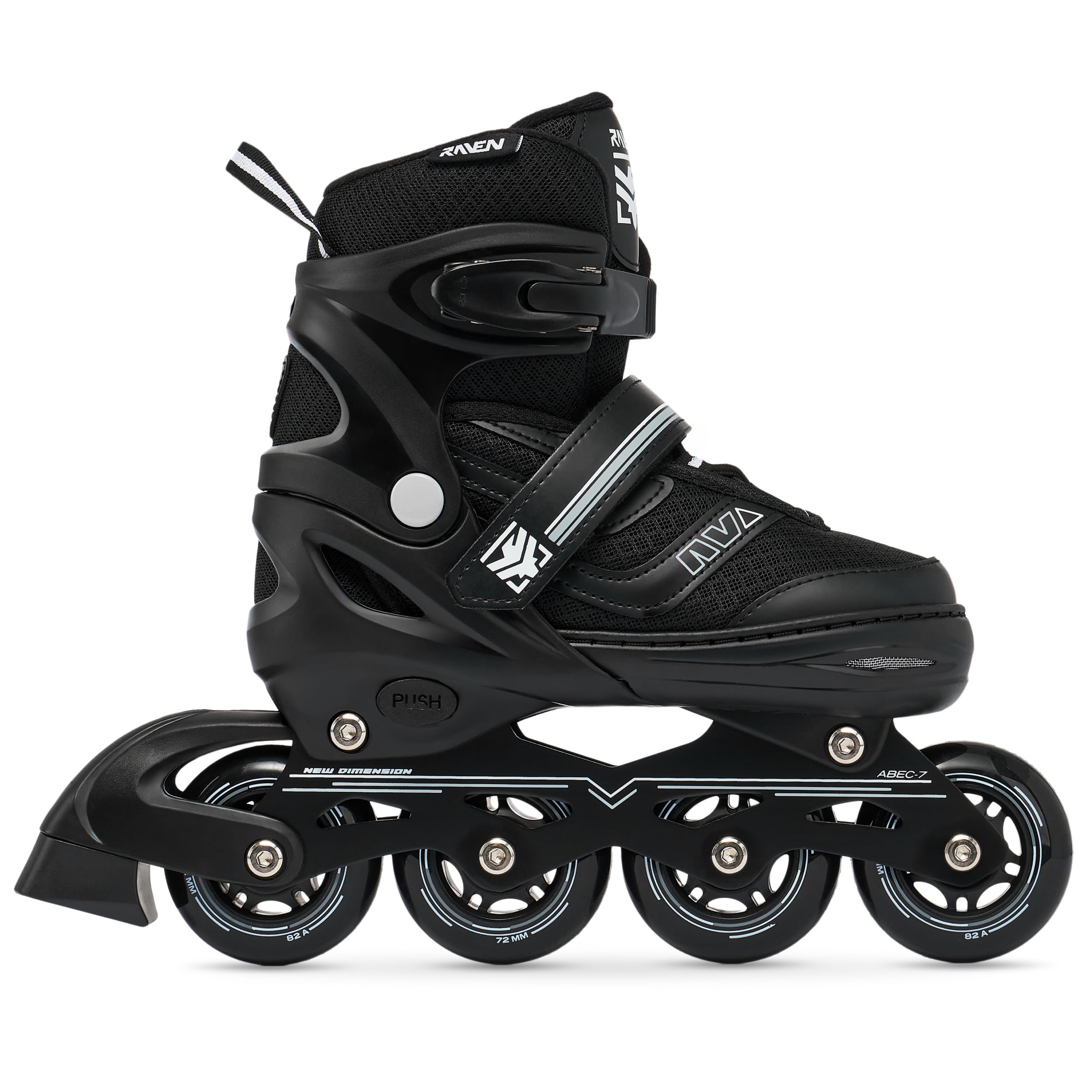 RAVEN Inline Skates Inliner für Kinder und Erwachsene OPTIONAL 2in1 mit Schlittschuhen verstellbar