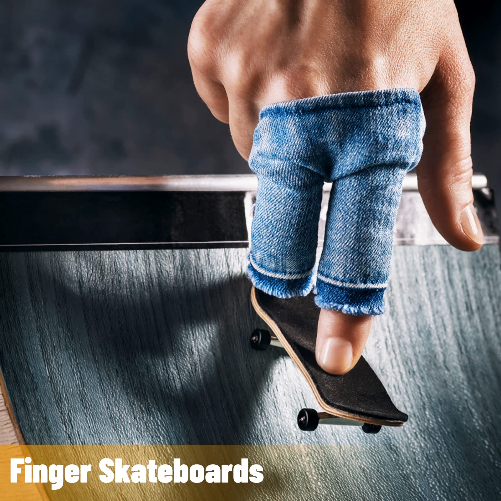 Genérico Patinetas para Dedos con Mango Aleatorio - Juego De Mini Juguetes para Deedos | Patineta Diapasón, Patinetas Minn? para Dedos, Patineta De Madera para Niños Y Favorestrres