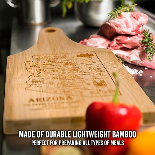 Miniatura 3 de Juego de tablas de cortar con forma de estado de bambú de alta calidad, diseño de mapa de EE. UU., decoración de cocina, herramienta de preparación