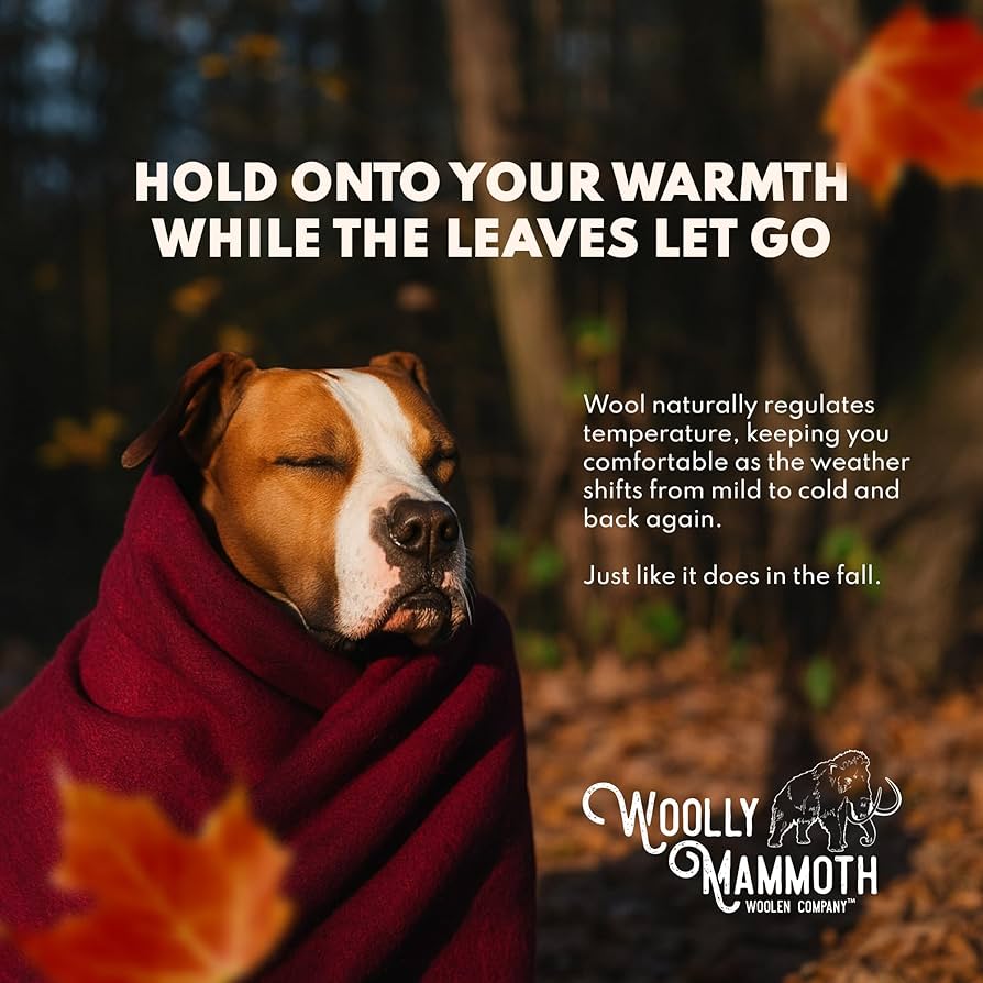 hiroWoolly Mammoth ウーリーマムース　ブランケット 新品！ Woolly Mammoth ウーリーマムース ブランケット（Rust