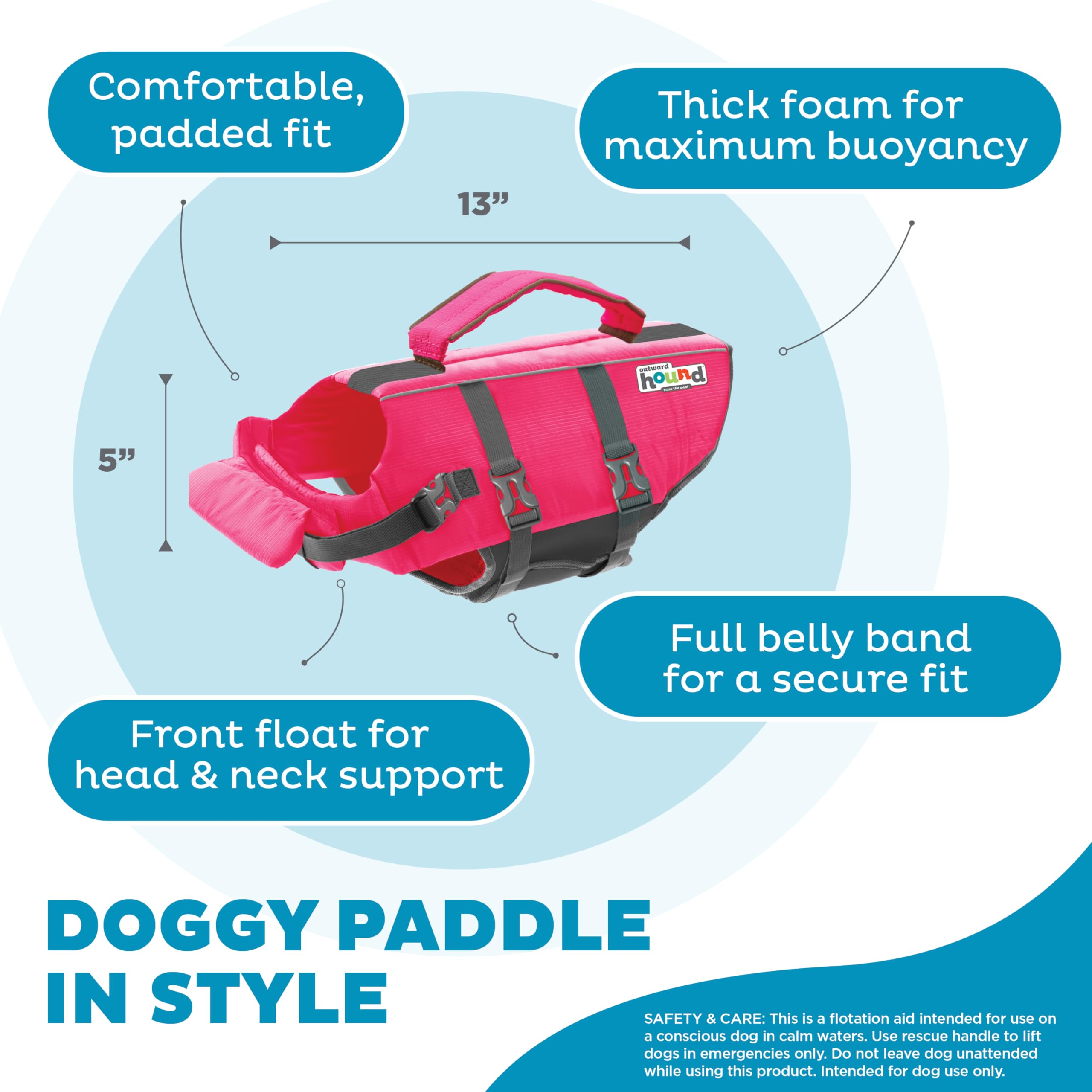 Outward Hound Granby Splash Giubbotto salvagente per cani taglia S