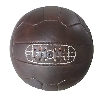 SONNENLEDER レザー サッカーボール　ブラウン サッカーボールサッカーのビンテージブラウンレザー - サッカー