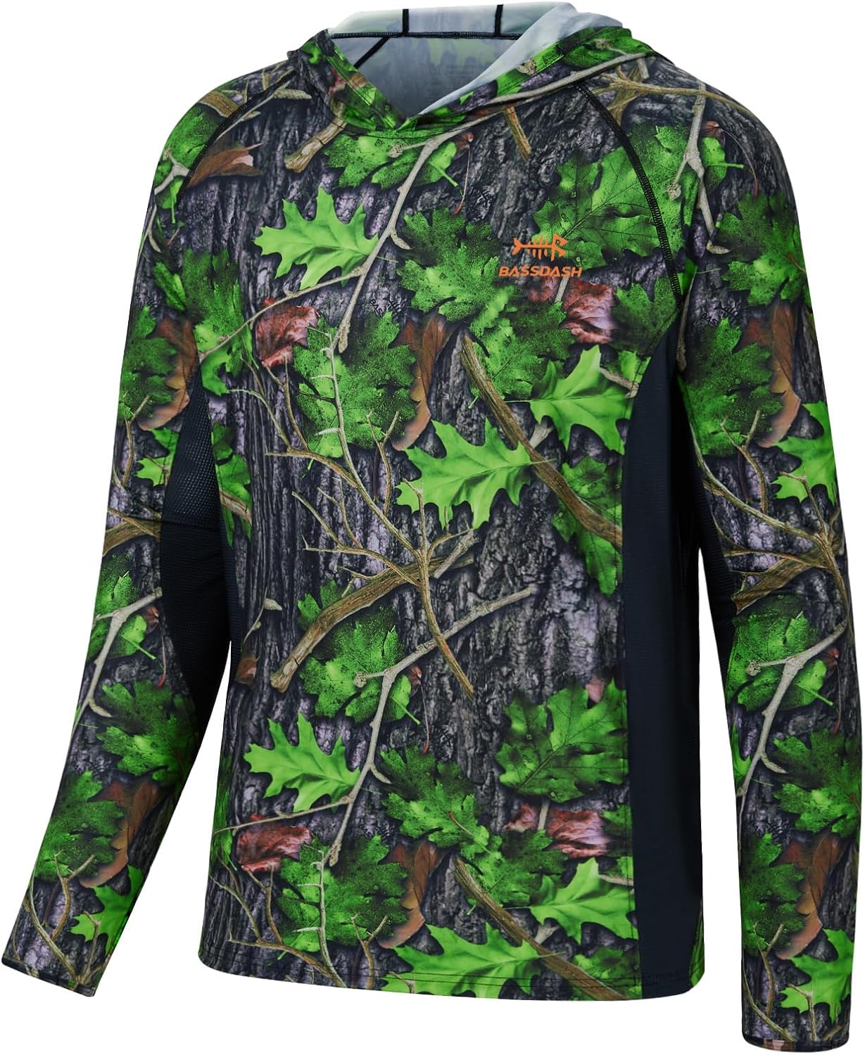 BASSDASH Men's UPF 50+ Lightweight Hunting Camo Hoodie Quick Dry Performance Long Sleeve Fishing Shirt with Hood FS30M - Image 3
