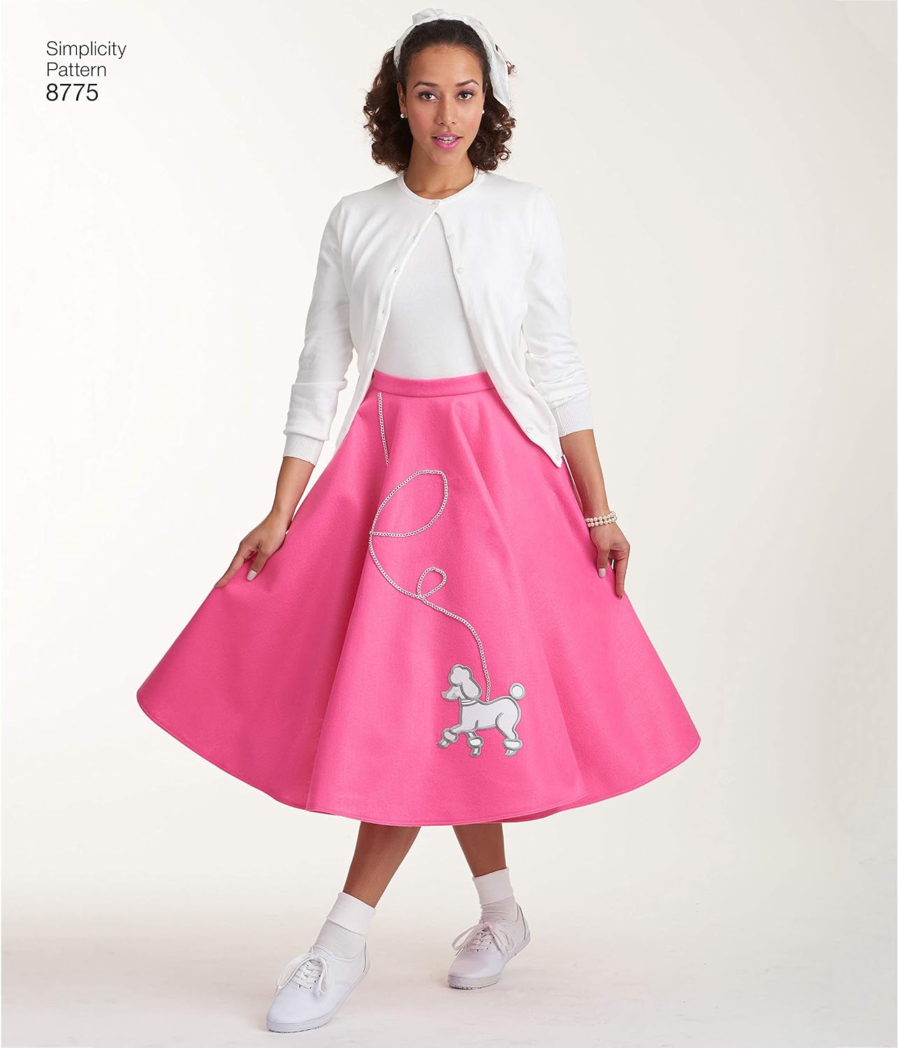Simplicity 8775 Women's 1950's Vintage Rockabilly Poodle Skirt Sewing Pattern, Sizes 14-22