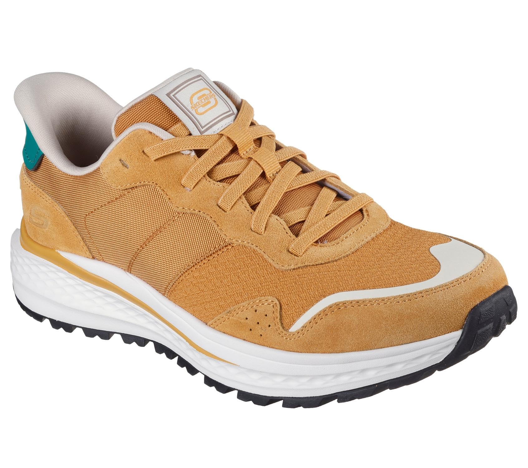 Skechers Homme Slade Ultra Mercer Slip-​In ENTRAINEUSE, Wheat Leather / Mesh, 45 EU