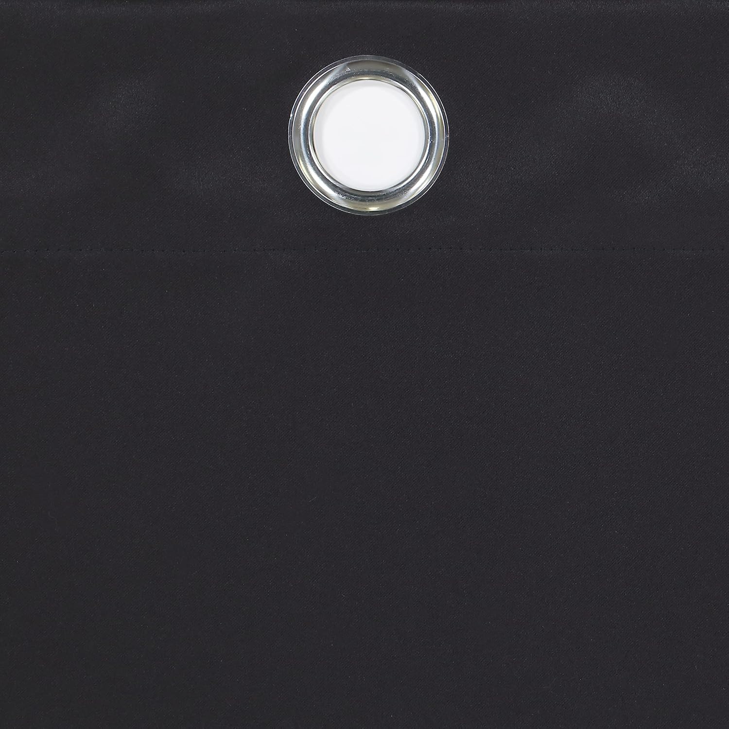 ECLIPSE Andover Solid Tripleweave Thermal Blackout Grommet Curtains for Bedroom (2 Panels), 42 in x 95 in, Black