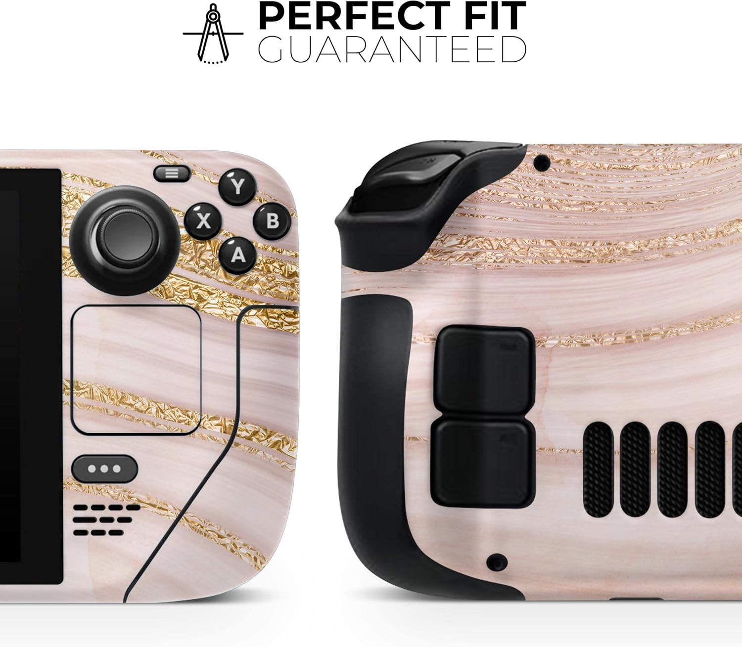 Compatible with Steam Deck - Skin Decal Protective Scratch-Resistant Removable Vinyl Wrap Cover - Vivid Pink and Blue Space