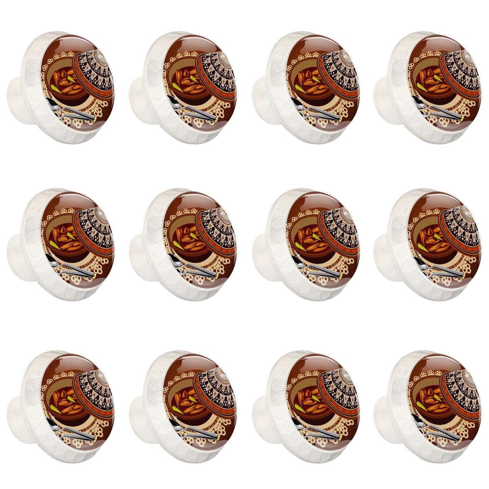 Boutons d'armoires de cuisine ronds et poignées de tiroirs de placard de commode