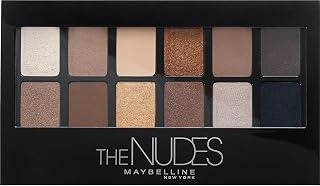 Maybelline The Nudes Eyeshadow Palette Makeup, 12 Pigmented Matte &amp;amp; Shimmer Shades, Blendable Powder, 1 Count
