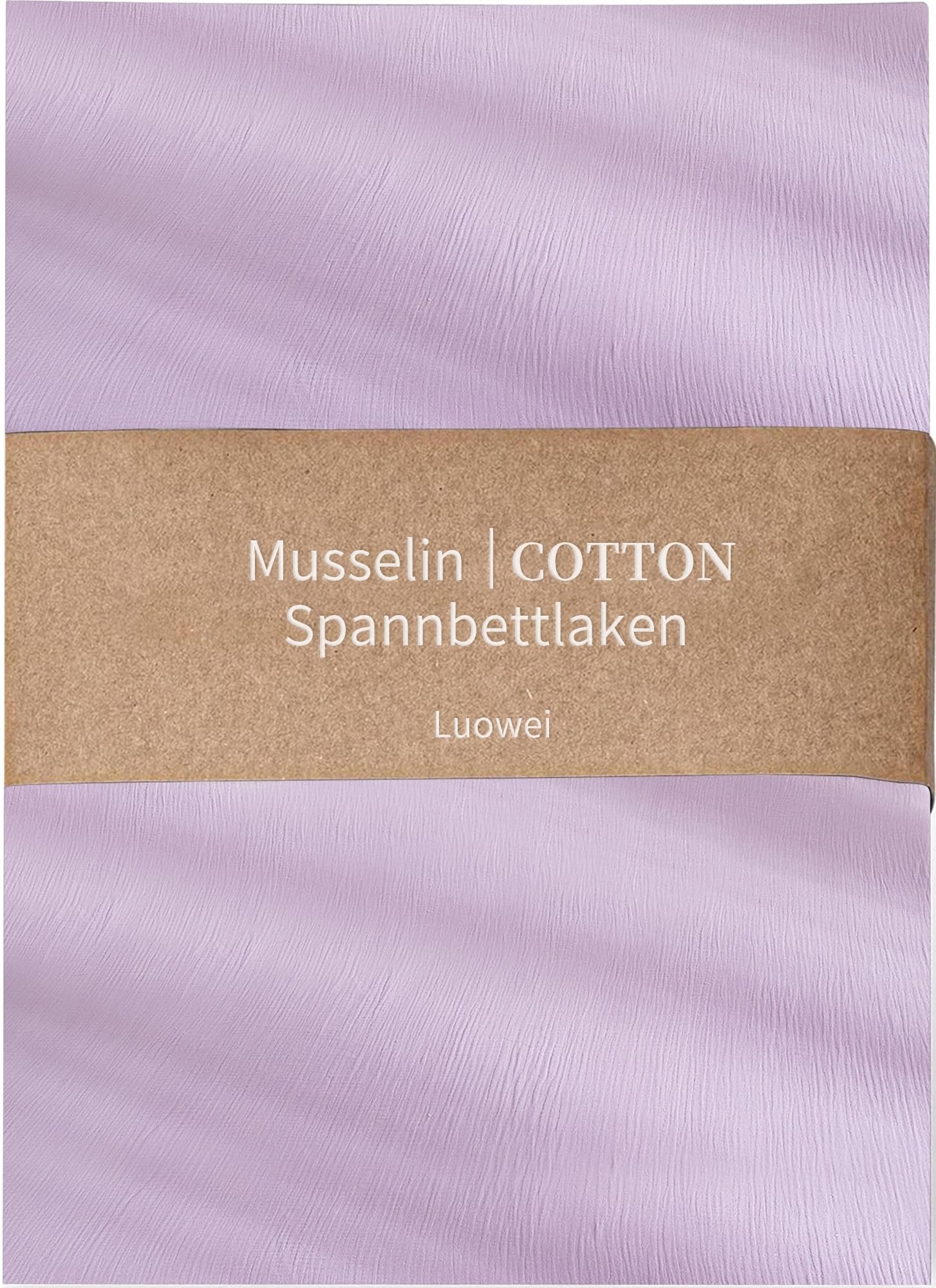 Luowei Muslin Spannbettlaken Baumwolle Weich, Komfortabel, Atmungsaktiv | Kinder, Jungen, Mädchen, Erwachsene, kein Verblassen, für alle Jahreszeiten im Sommer und Winter