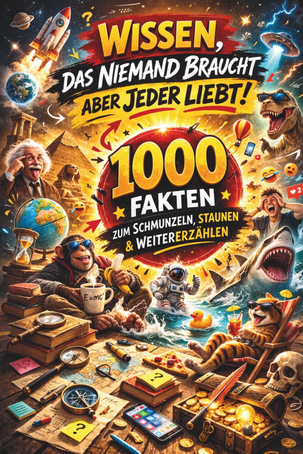 1000 Fakten - Wissen, das niemand braucht, aber alle lieben!: Zum Schmunzeln, Staunen & Weitererzählen