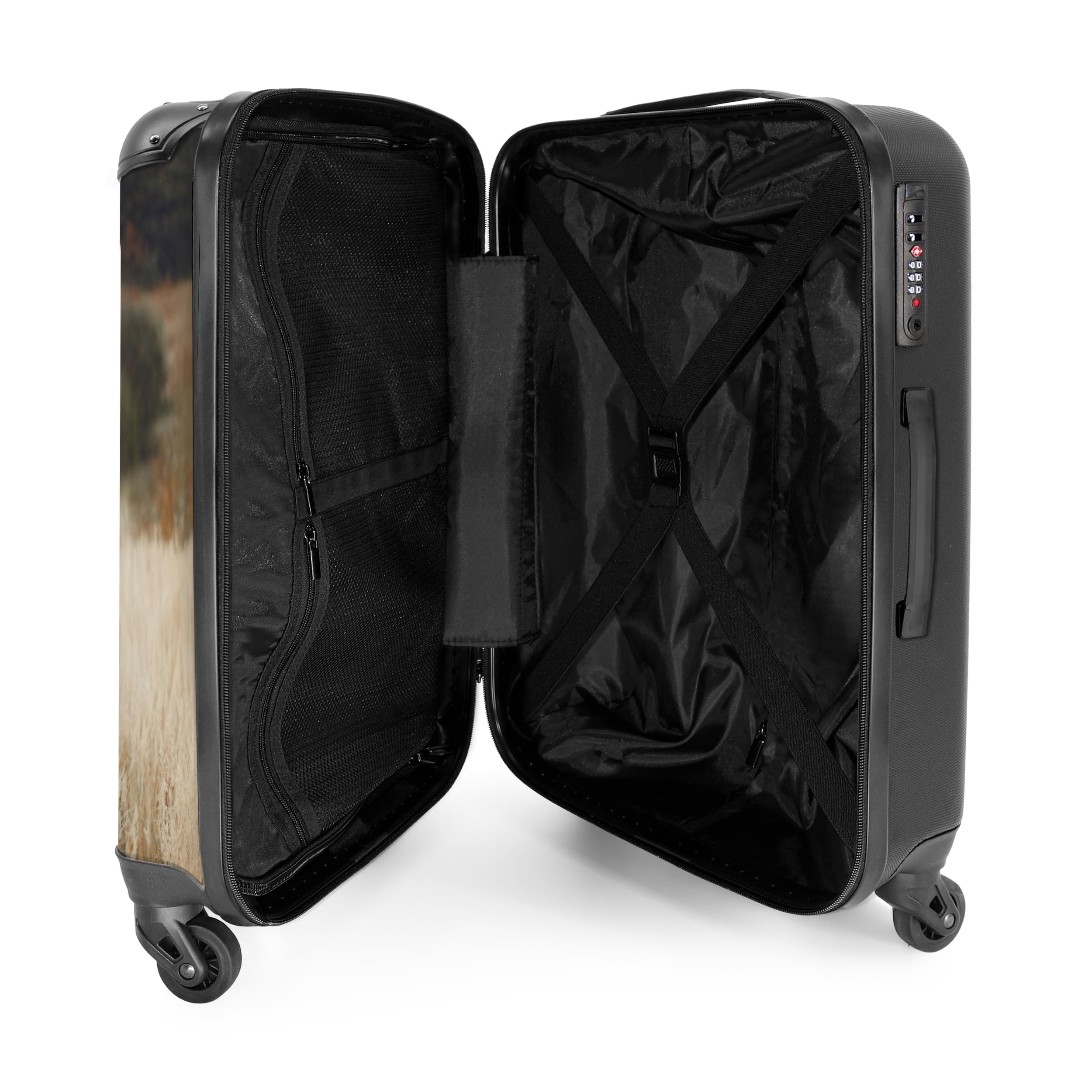 NoBoringSuitcases.com® Maleta de Mano 55x40x20 Personalizada - Maleta con Ruedas, Ligera, Equipaje de Cabina Tipo Trolley con Diseño Personalizado, Apta para Viajar en Avión