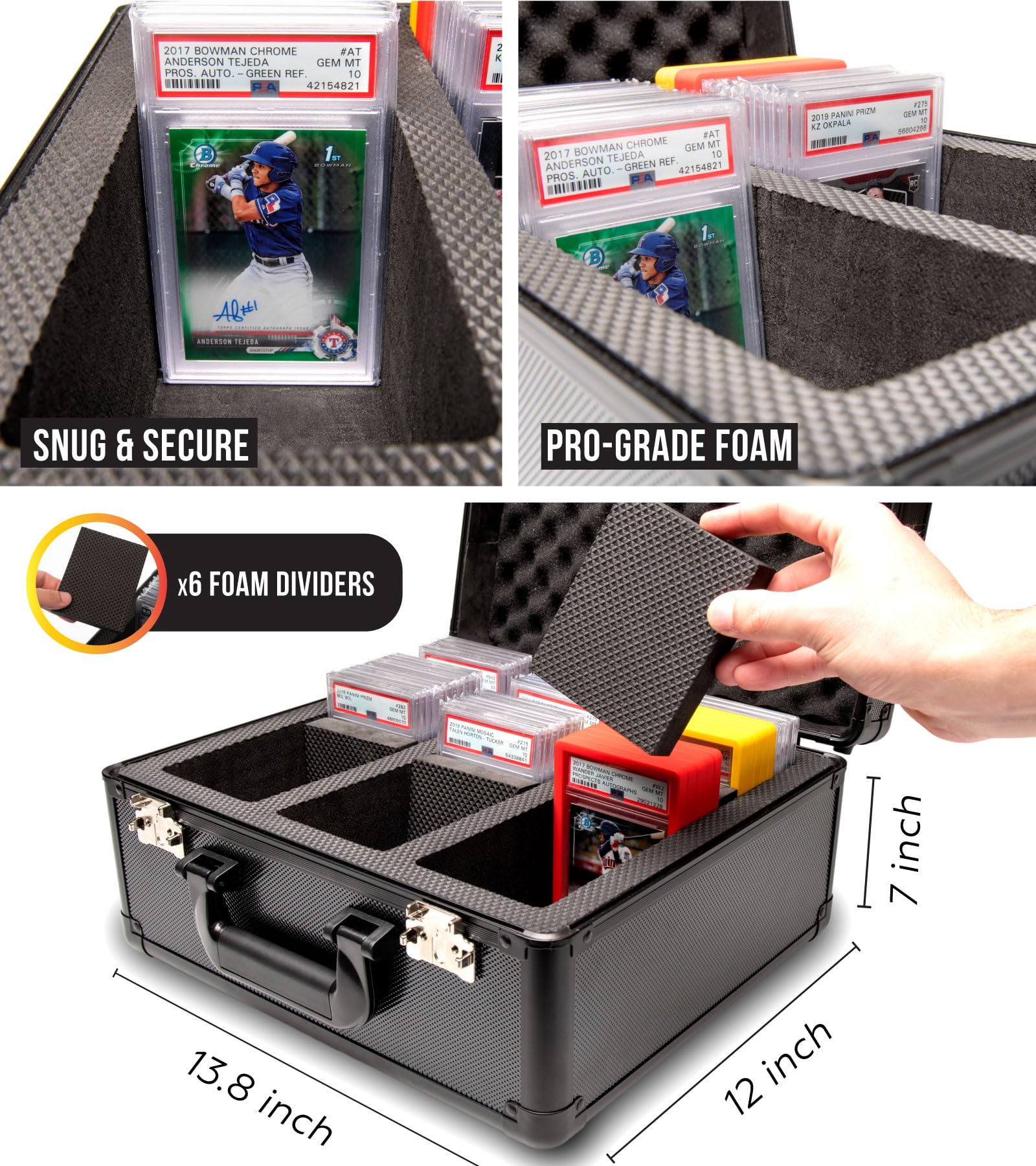 Amazon.co.jp: SLAB ARMOR 3列グレードカード収納ボックス PSAスラブ