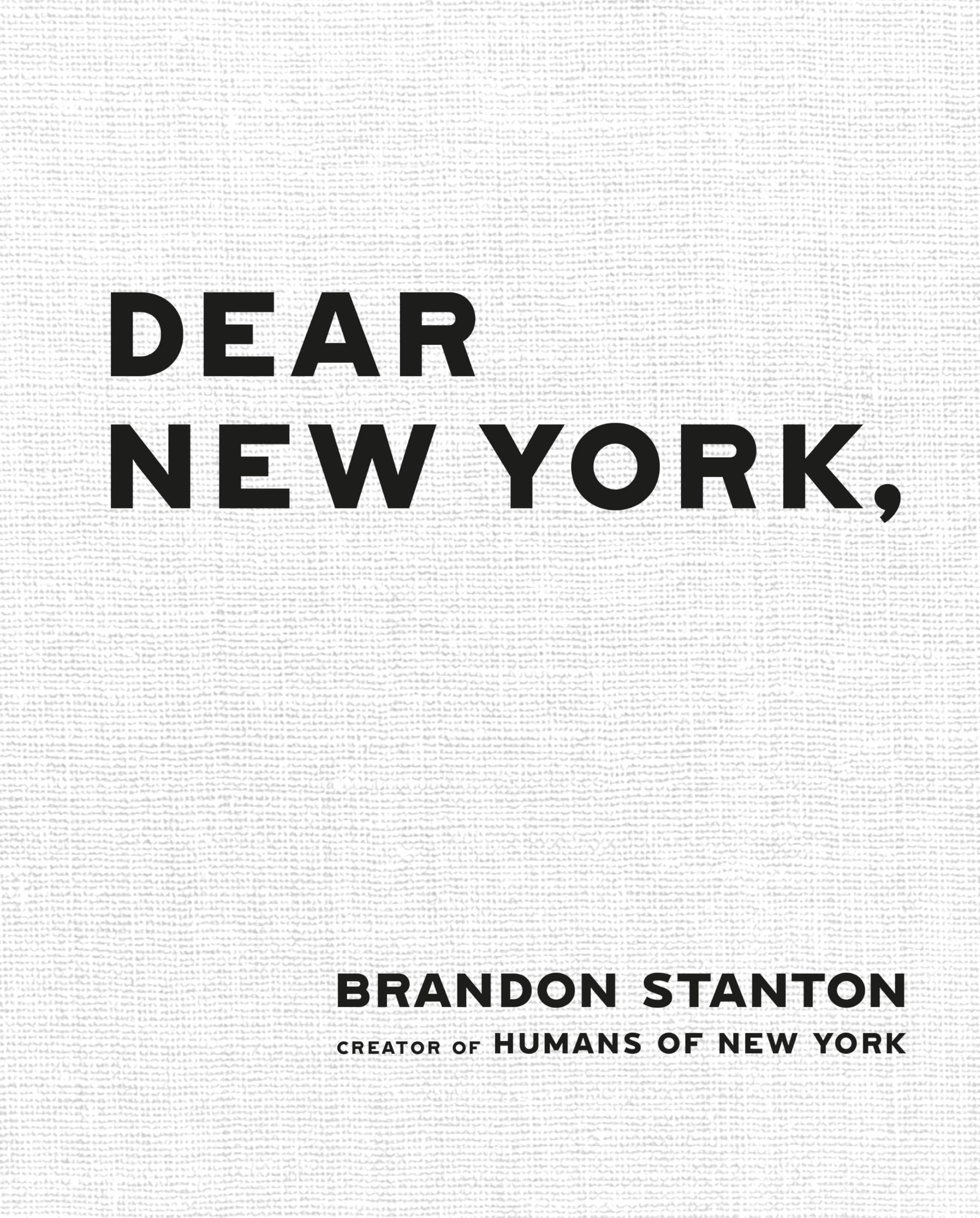 SIGNED Brandon Stanton Book Dear New York First Edition & COA Autograph Auto