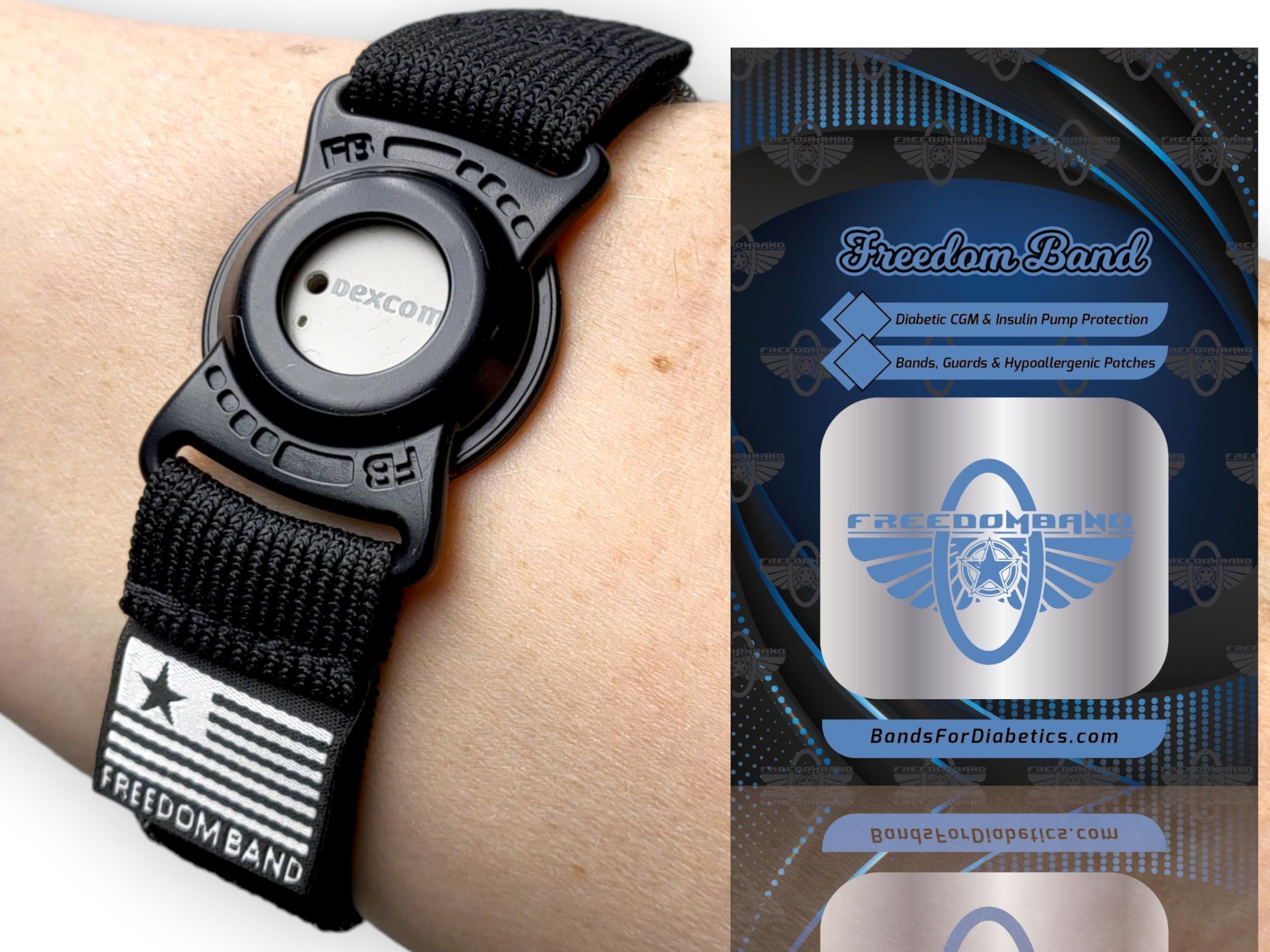 Brazalete de 6,26 pulgadas 360 para Dexcom G7 CGM, transmisor ajustable, protección, sensor, banda para brazo y pierna, sin parches adhesivos, banda activa de 6,26 pulgadas