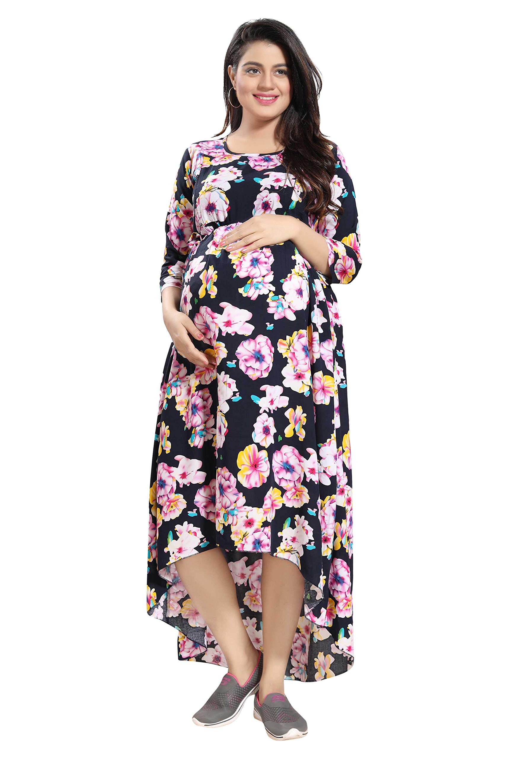 MAMMA'S MATERNITYRayon Printed Maternity Dress