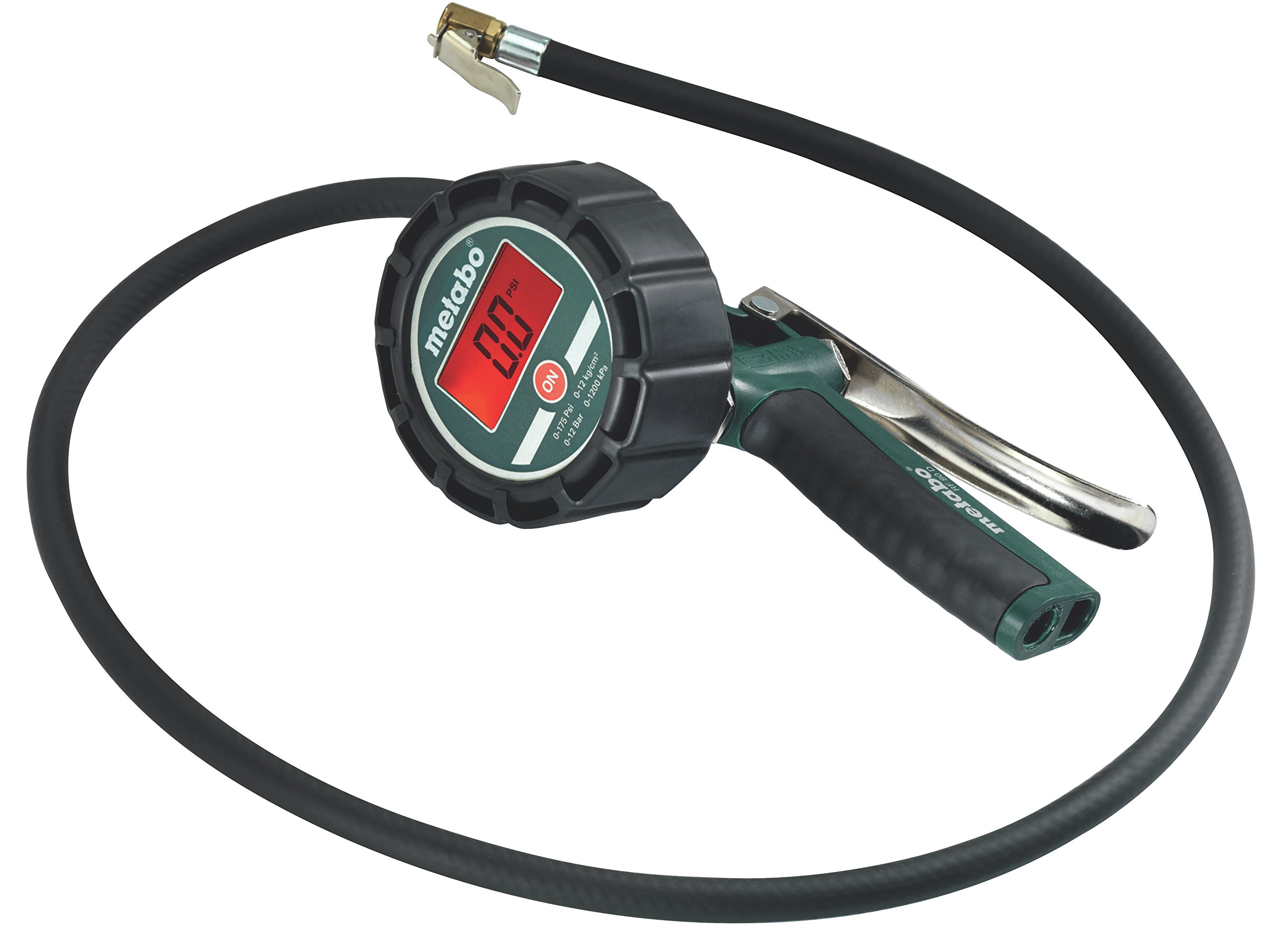 Metabo Druckluft-Reifenfüllmessgerät RF 80 D (602236000) Karton, Arbeitsdruck: 0.5 - 12 bar, Schlauchlänge: 100 cm, Gewicht: 0.55 kg