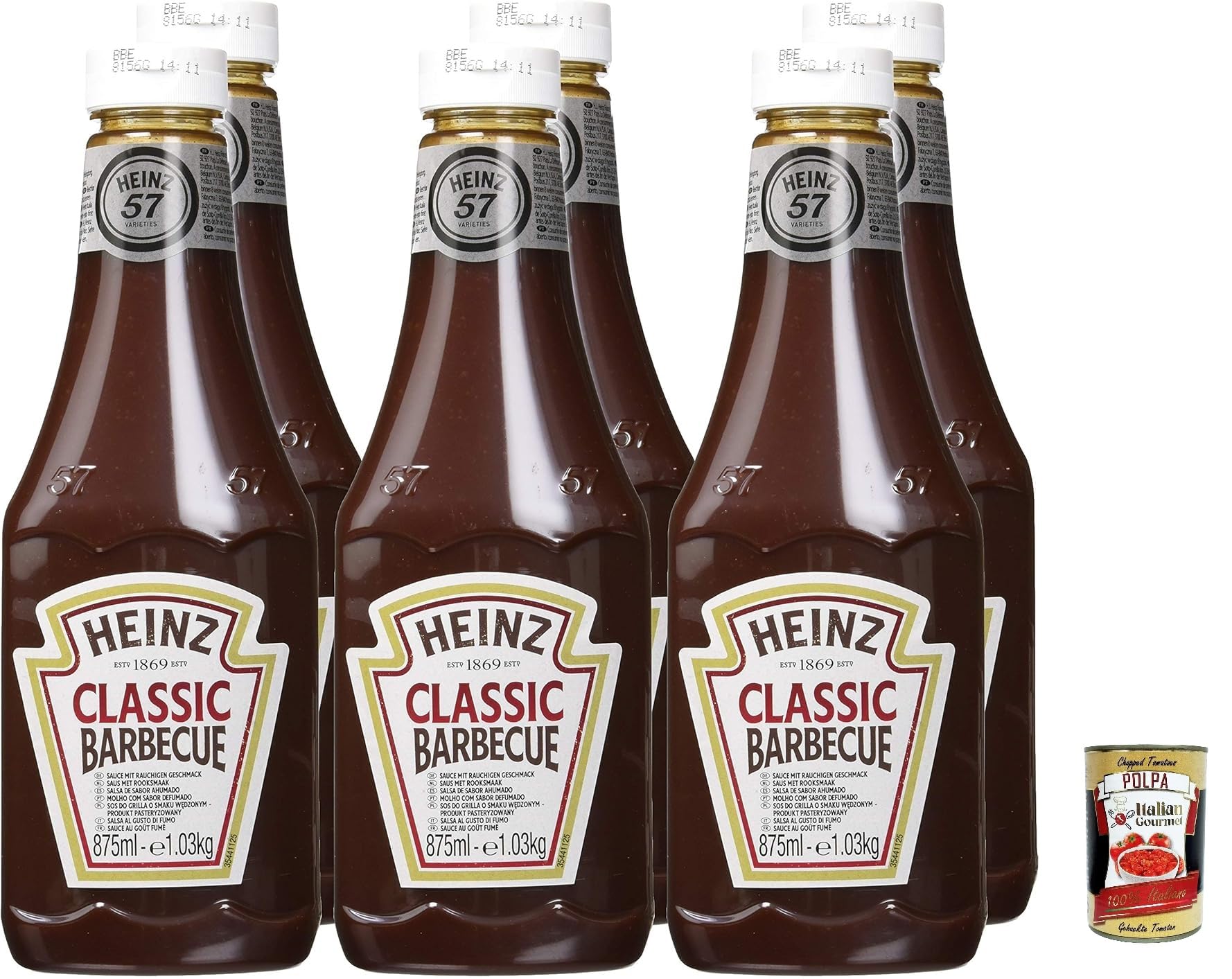 Italian Gourmet Sauce BBQ Classique barbecue 6 x 875ml (5,25L)