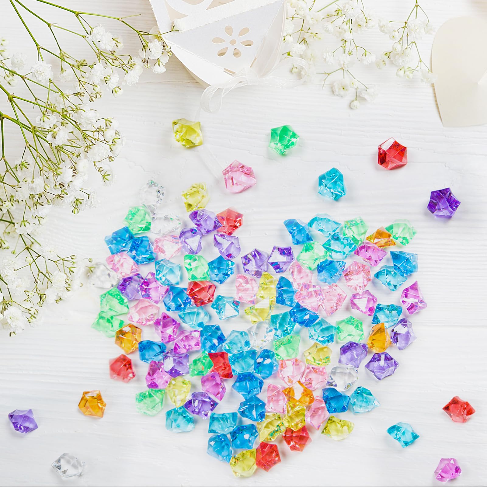 ハッピー アクリルクリスタル 約5cm Amazon.co.jp: Featuman ブルークリスタル宝石 プラスチック宝石