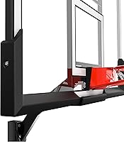 Vista 7 de Spalding Momentous EZ Assembly Portable Adjustable Outdoor Basketball Hoop – Assembles in 30 Minutes or Less 54" - Marco H - Negro