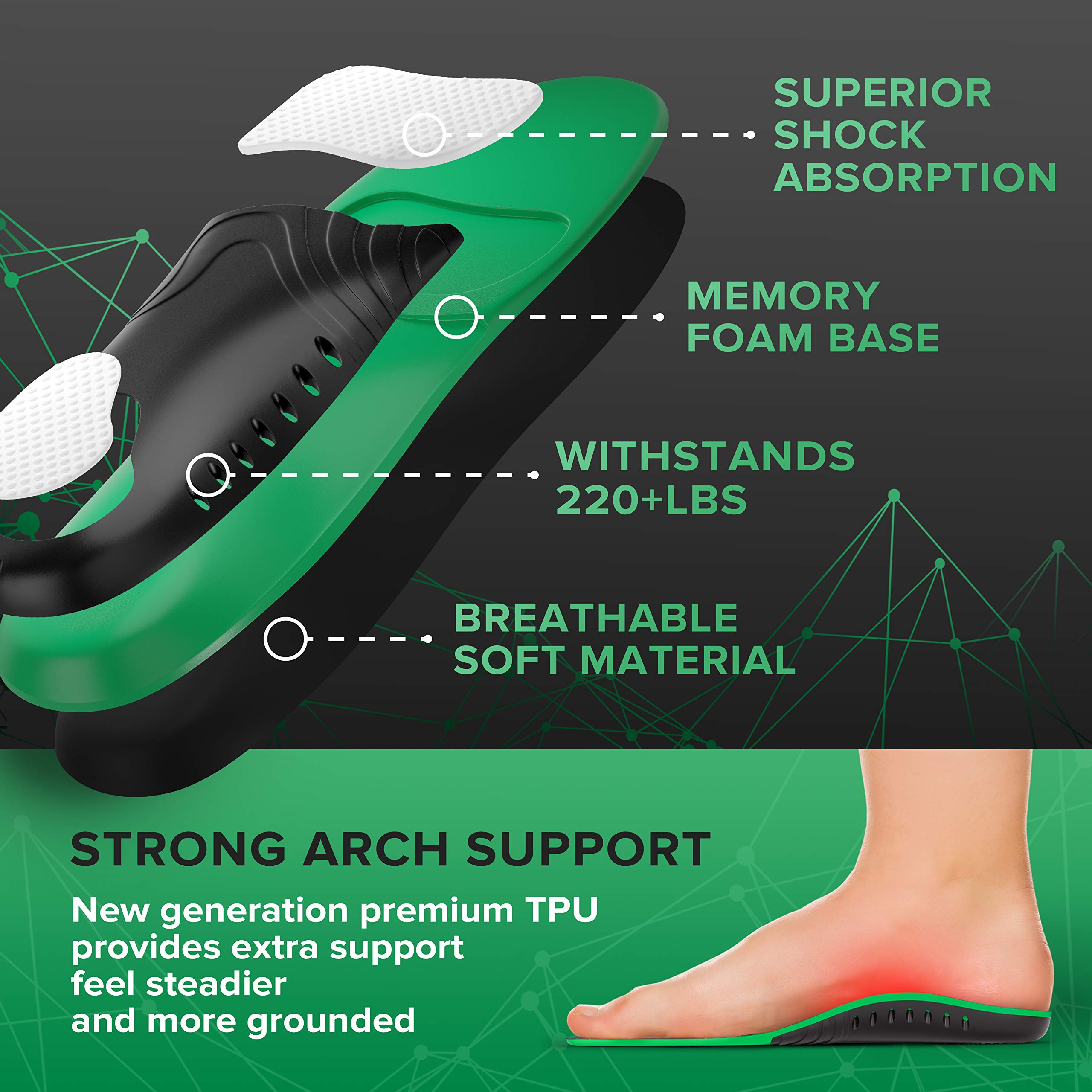 extra high arch shoes