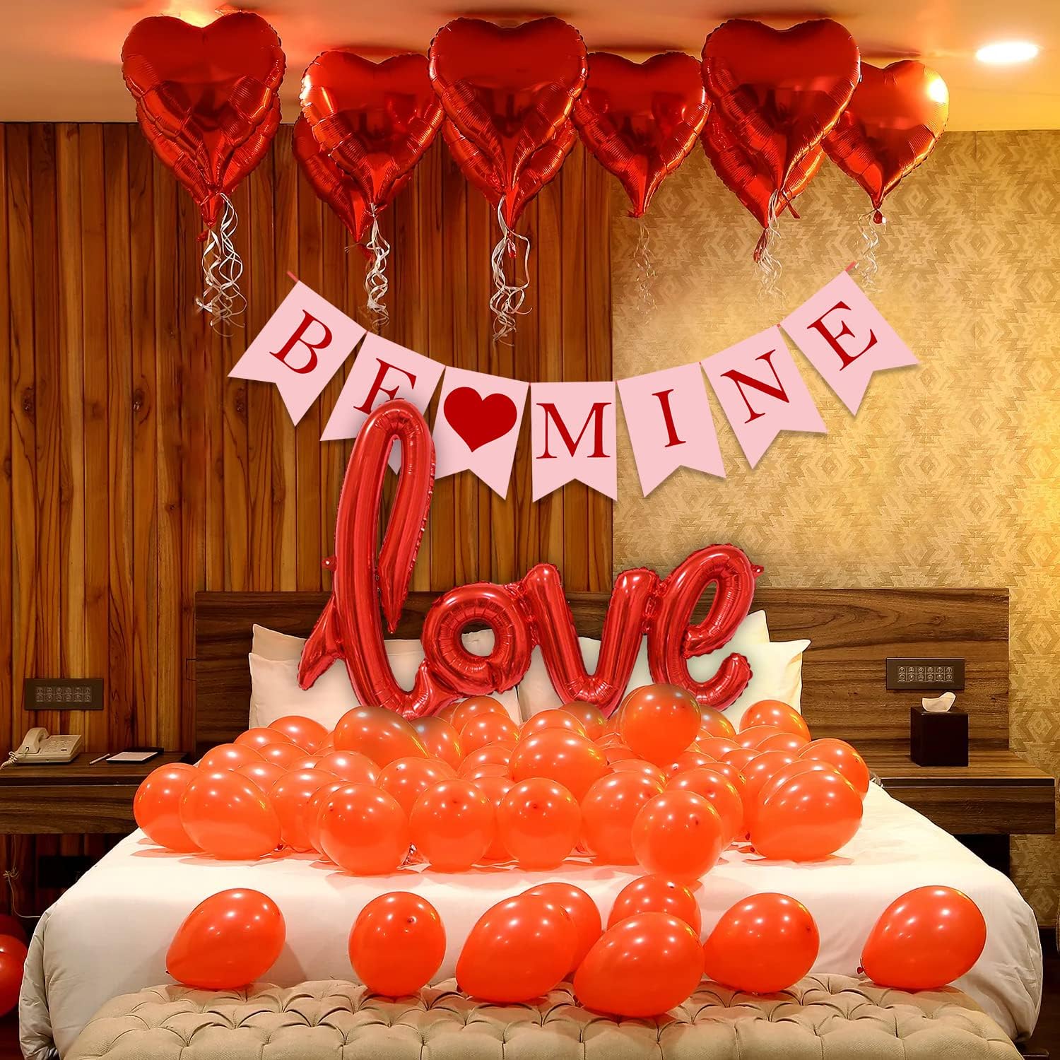 - Party Propz Happy Anniversary Decoration Items - 33Pcs Love Balloons For Decoration, Romantic Decorations for Bedroom, Love Decorations Items For Bedroom, Anniversary Decor