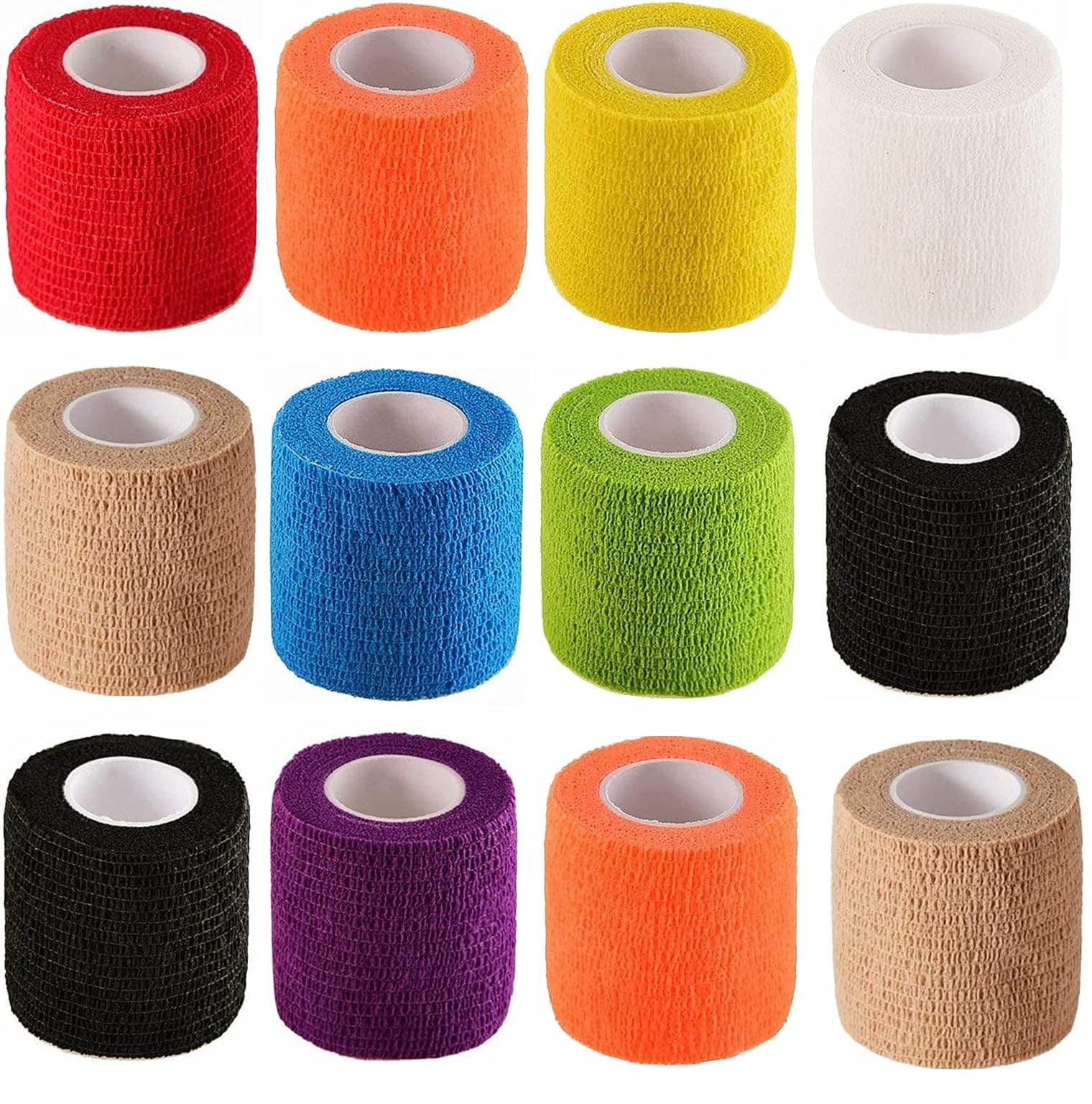 A-TAPE Breathable Self Adhesive Cohesive Bandage for Humans & Pets (Dogs, Cats, Birds) –Sports, Wrap, Athletic, Non Woven First Aid Medical, Wrist, Swelling (5 cm X 4.5 mtr, Pack of 12) Multicolour (B0CHW9X68D) Amazon Price History, Amazon Price Tracker
